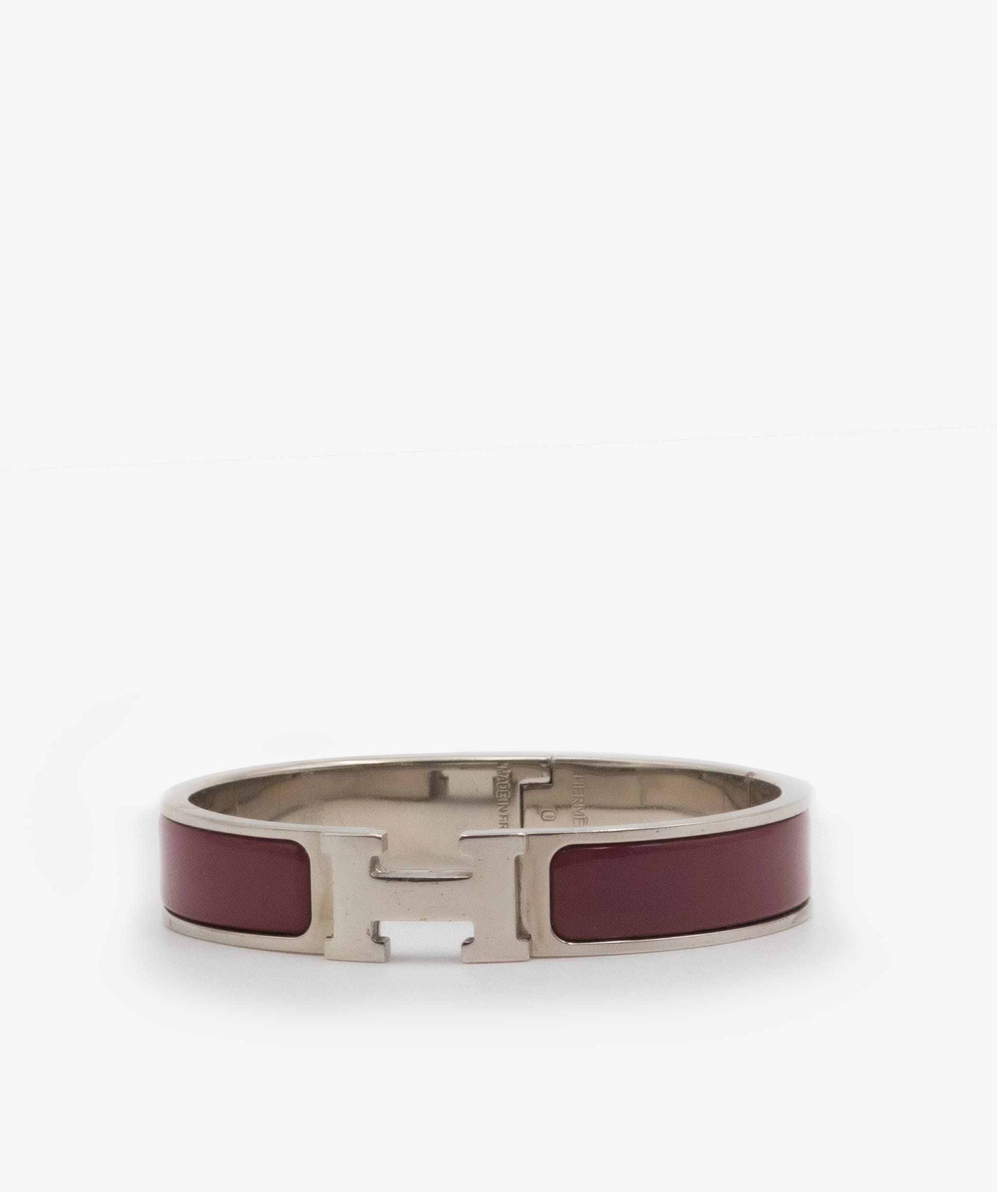 Hermès Hermes Red Clic Clac H Bracelet