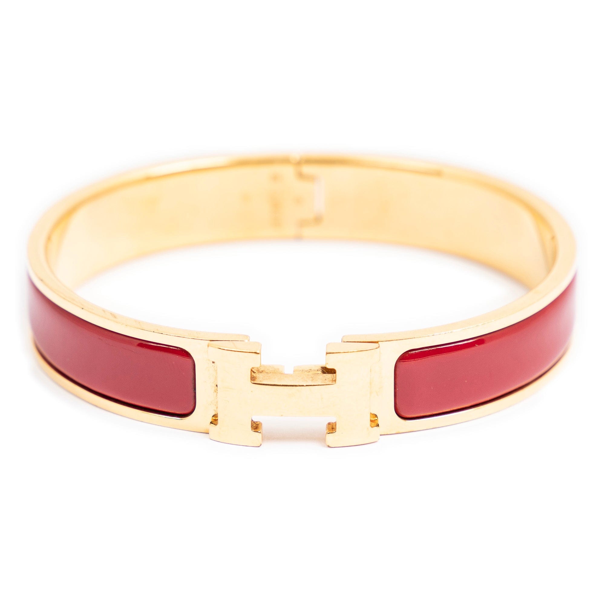 Hermes Hermes Red H Clic Clac Bracelet - AWC1644