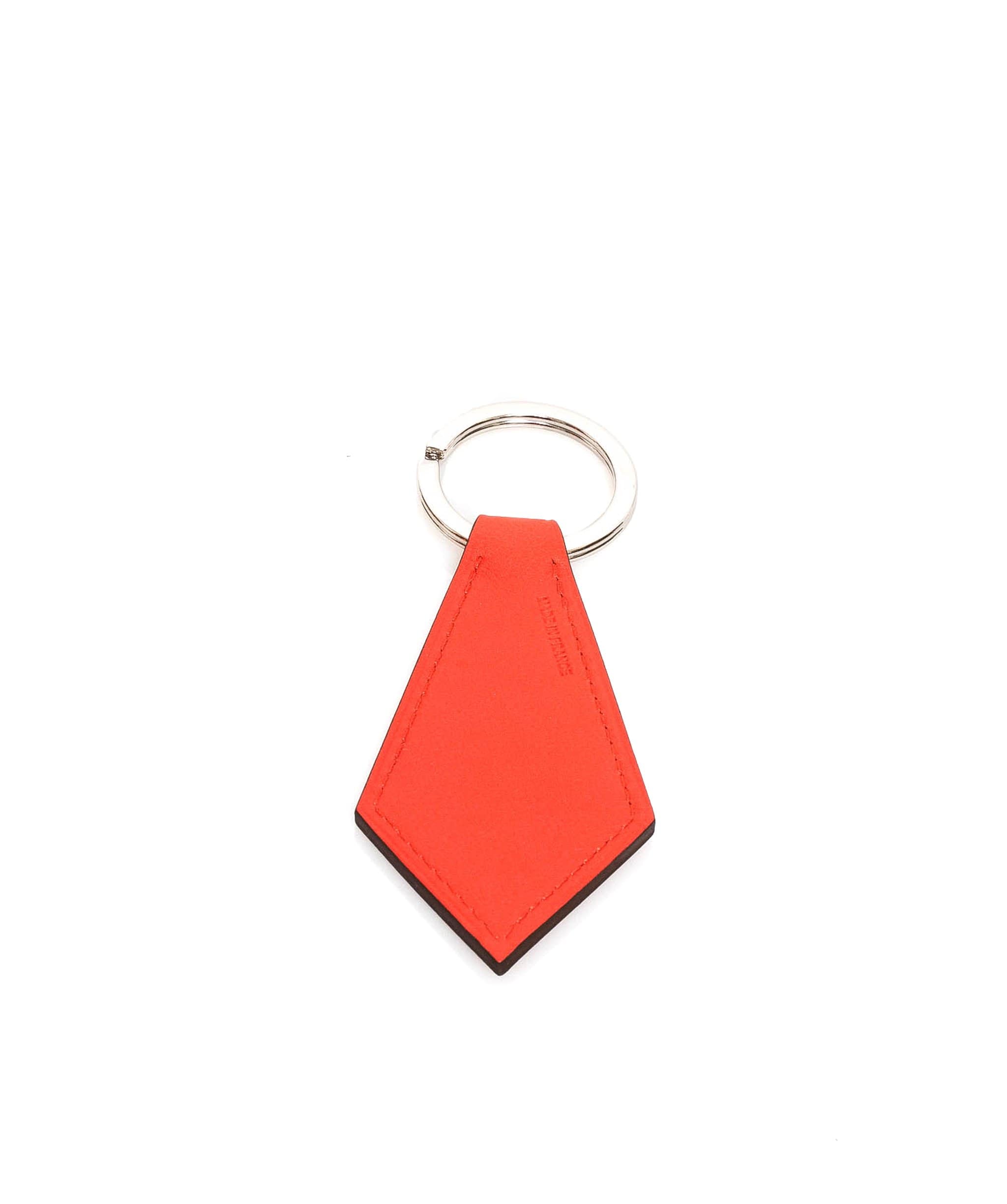 Hermès Hermes red tab keyring with PHW MW1579