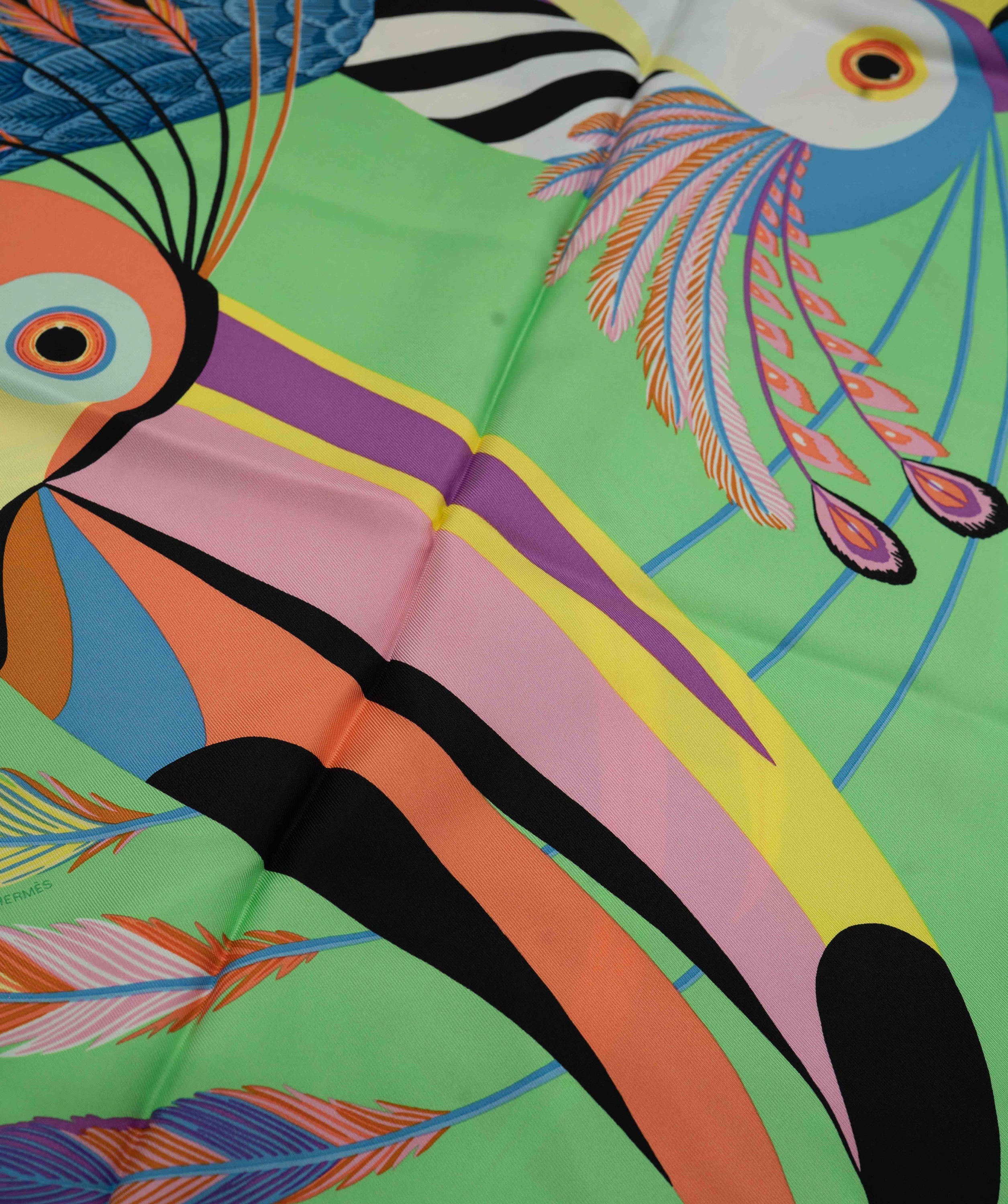 Hermès Hermès Scarf Toucans de Paradis ASC1336