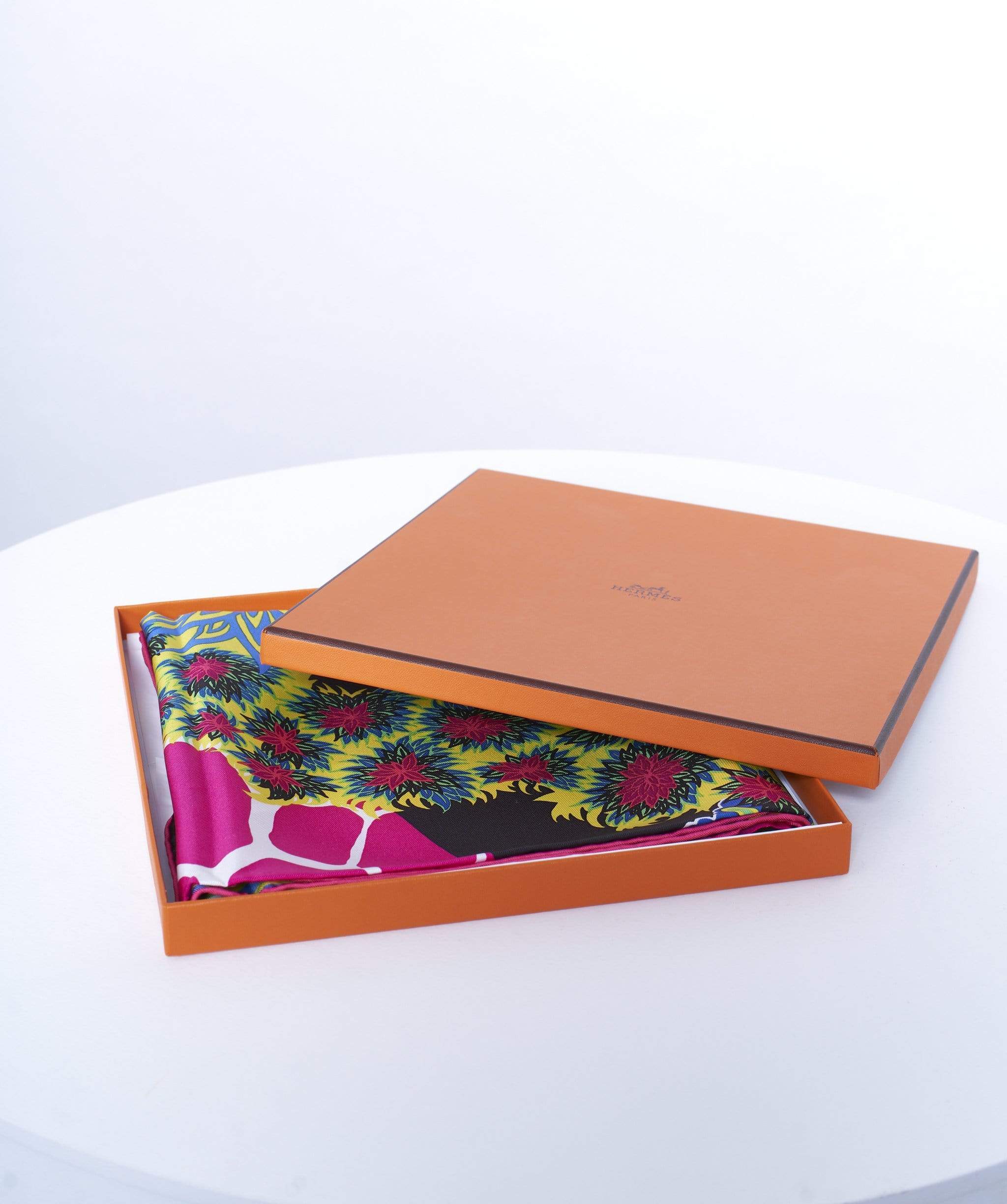 Hermès Hermes silk scarves giraffe