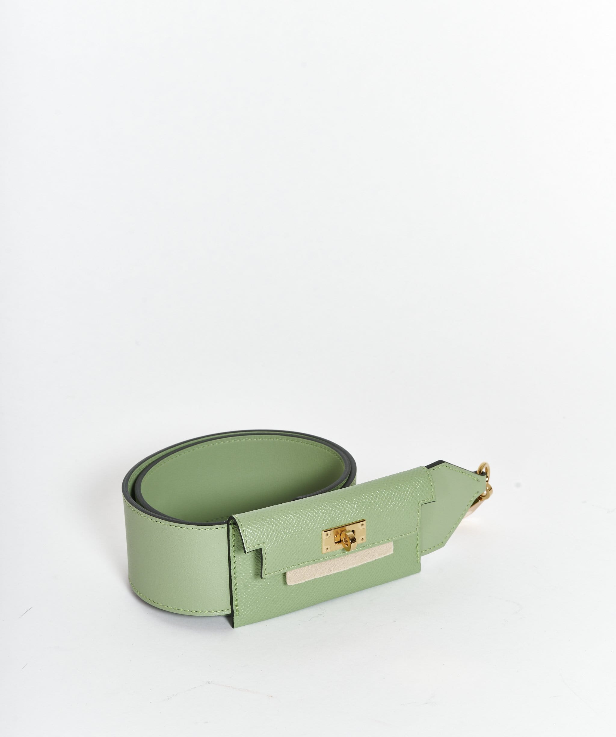 Hermès Hermes Vert criquete kelly pocket strap