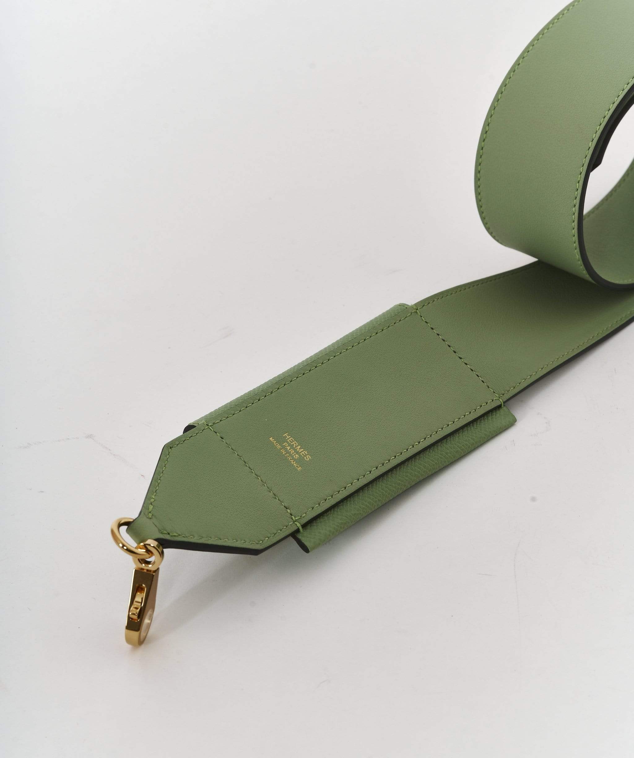 Hermès Hermes Vert criquete kelly pocket strap