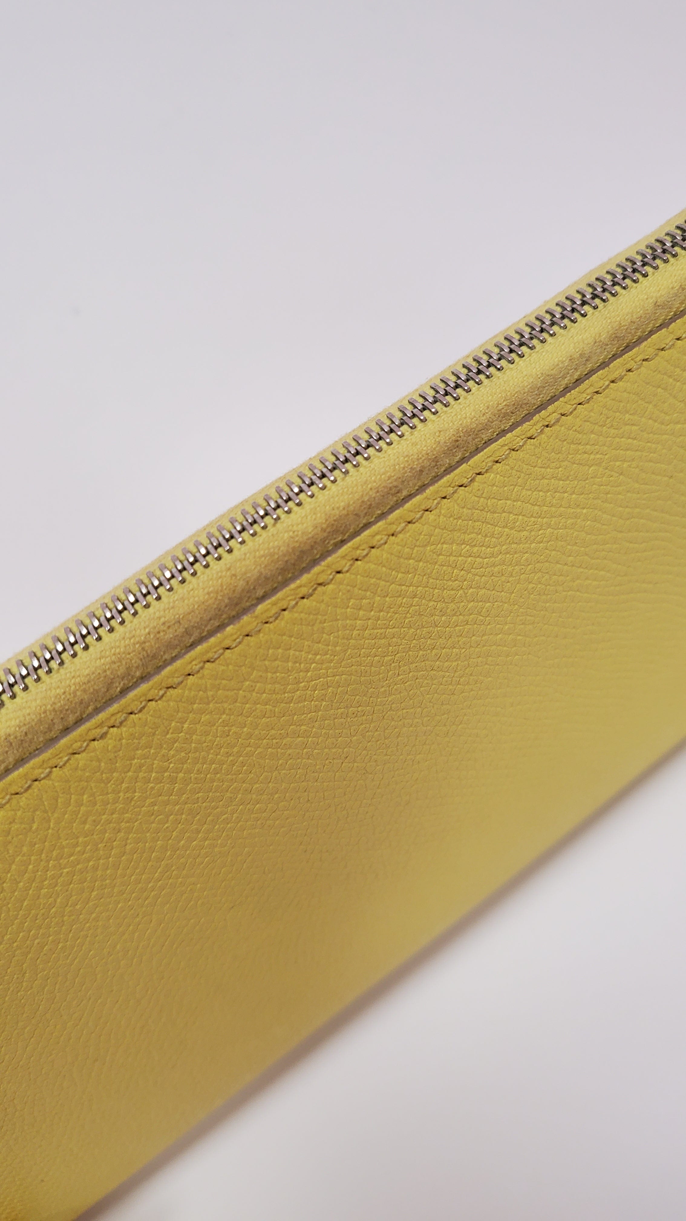 Hermès Preloved Hermes Silkin Long Wallet Soufre Epsom SKC1030