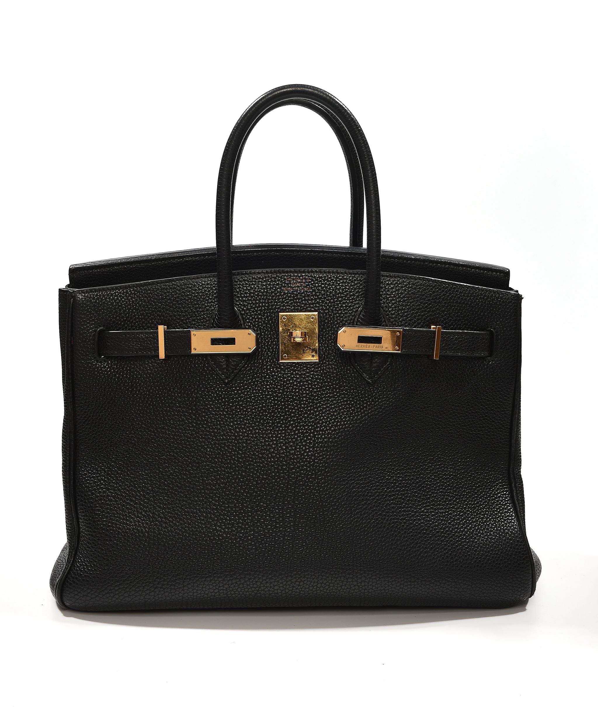 Hermès Birkin 35 Black Togo GHW #F SKL1095