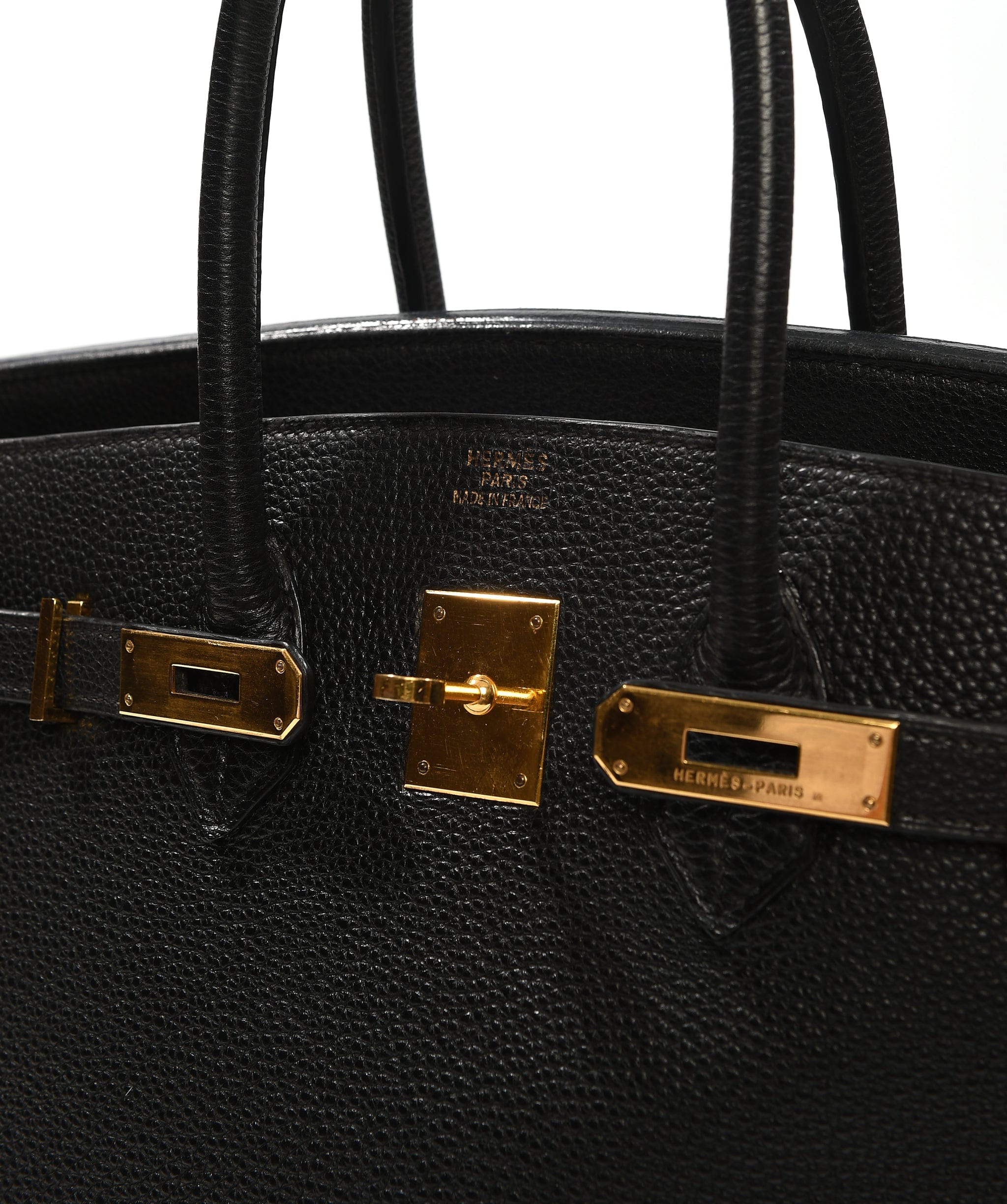 Hermès Birkin 35 Black Togo GHW #F SKL1095