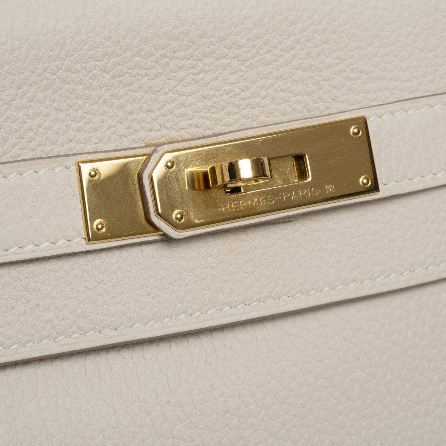 Hermès Hemes Kelly 32 Craie Kelly Togo Gold Hardware - ASL1607