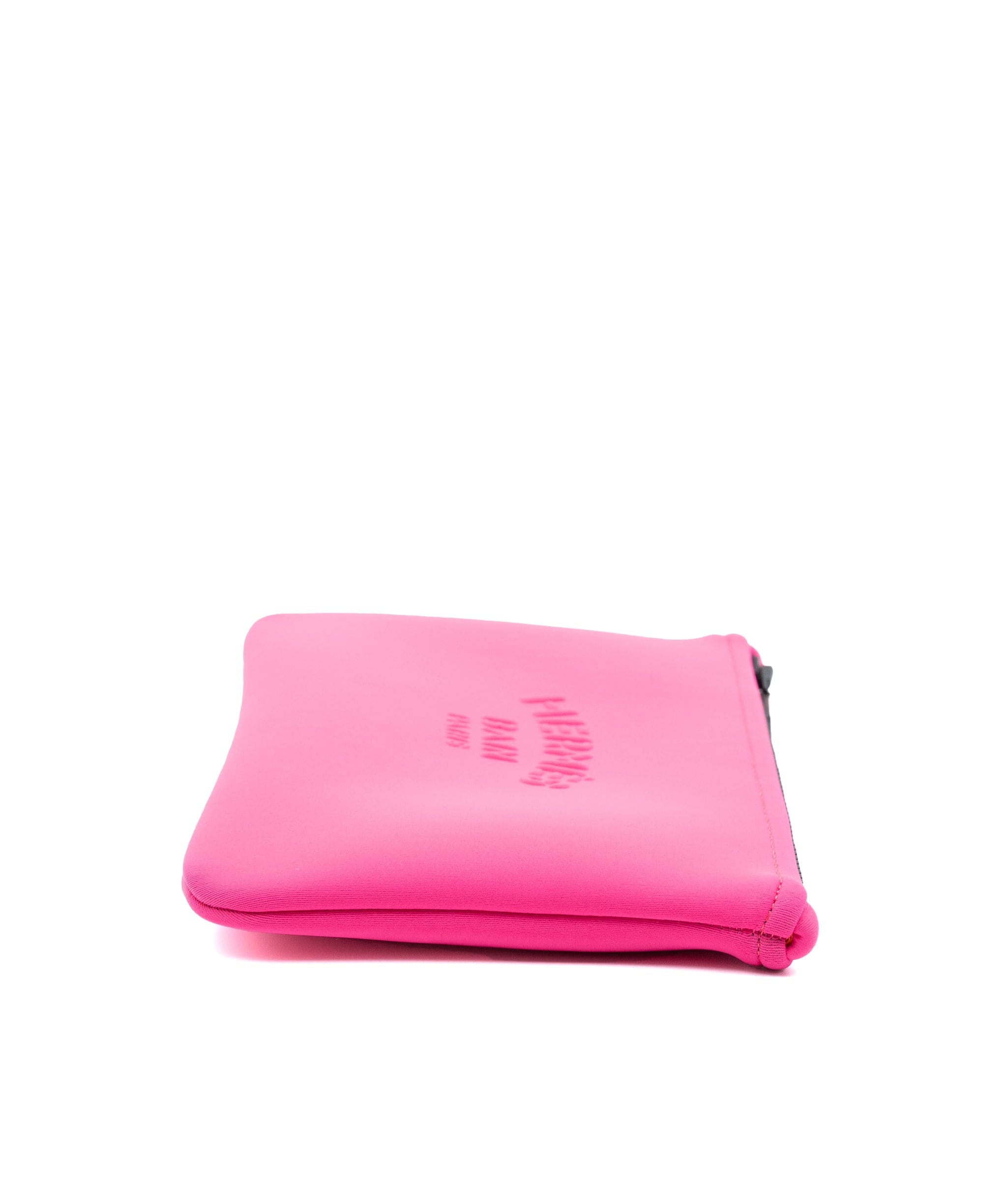 Hermès Hermes Bain fucsia pink scuba material clutch - AGL2140