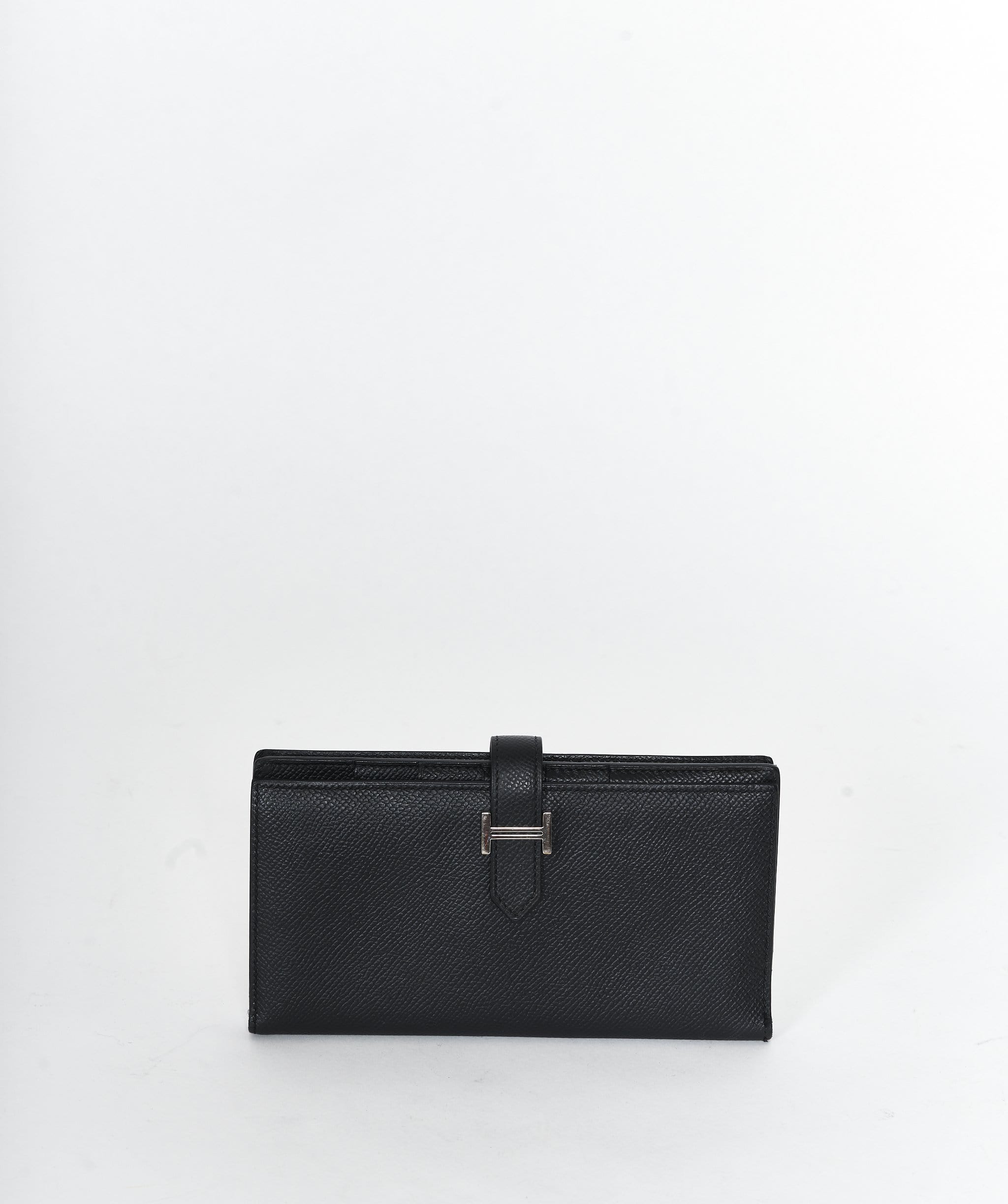 Hermès Hermes Bearn wallet in black