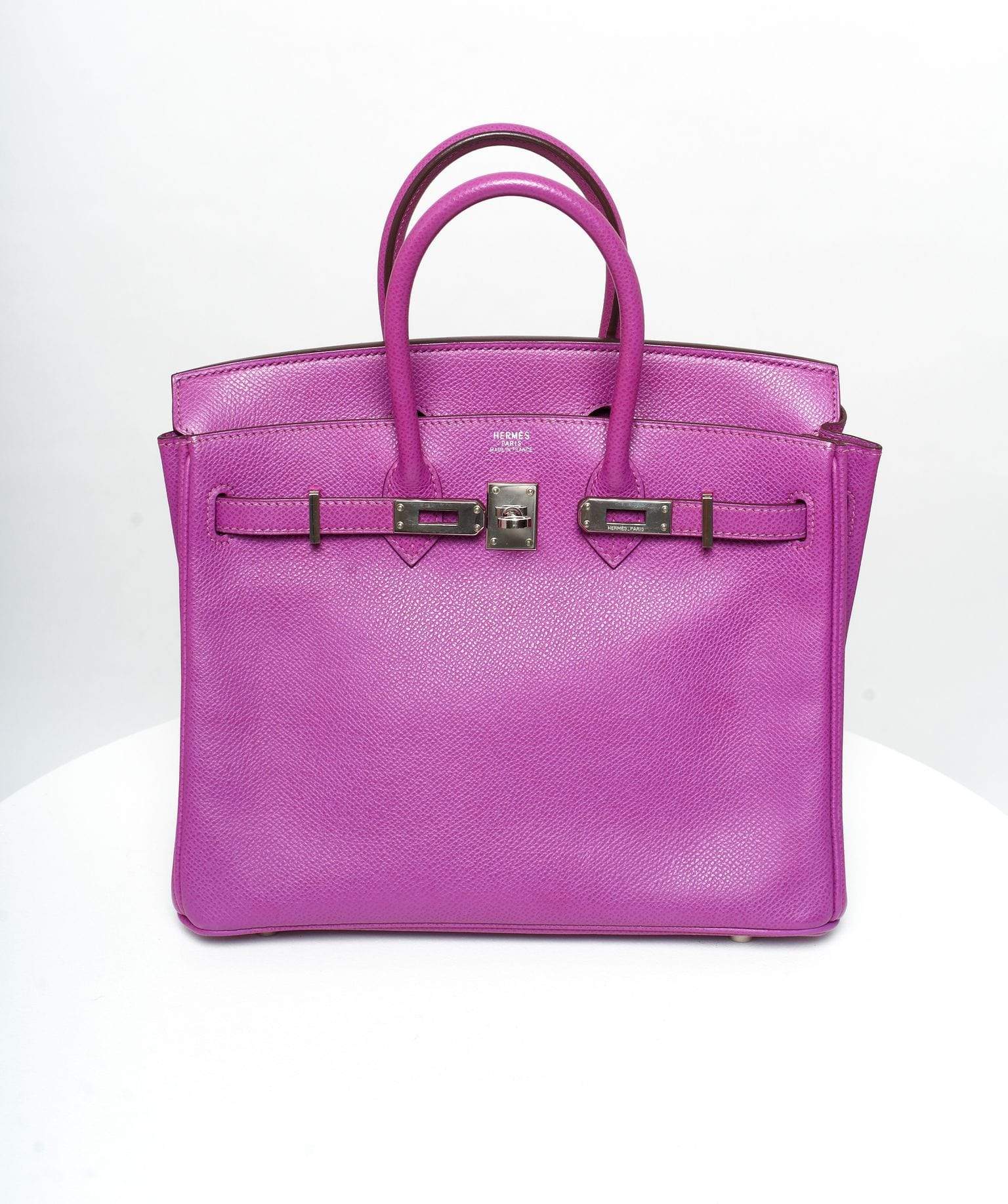 Hermès Hermes Birkin 25 Epsom Cyclamen PHW