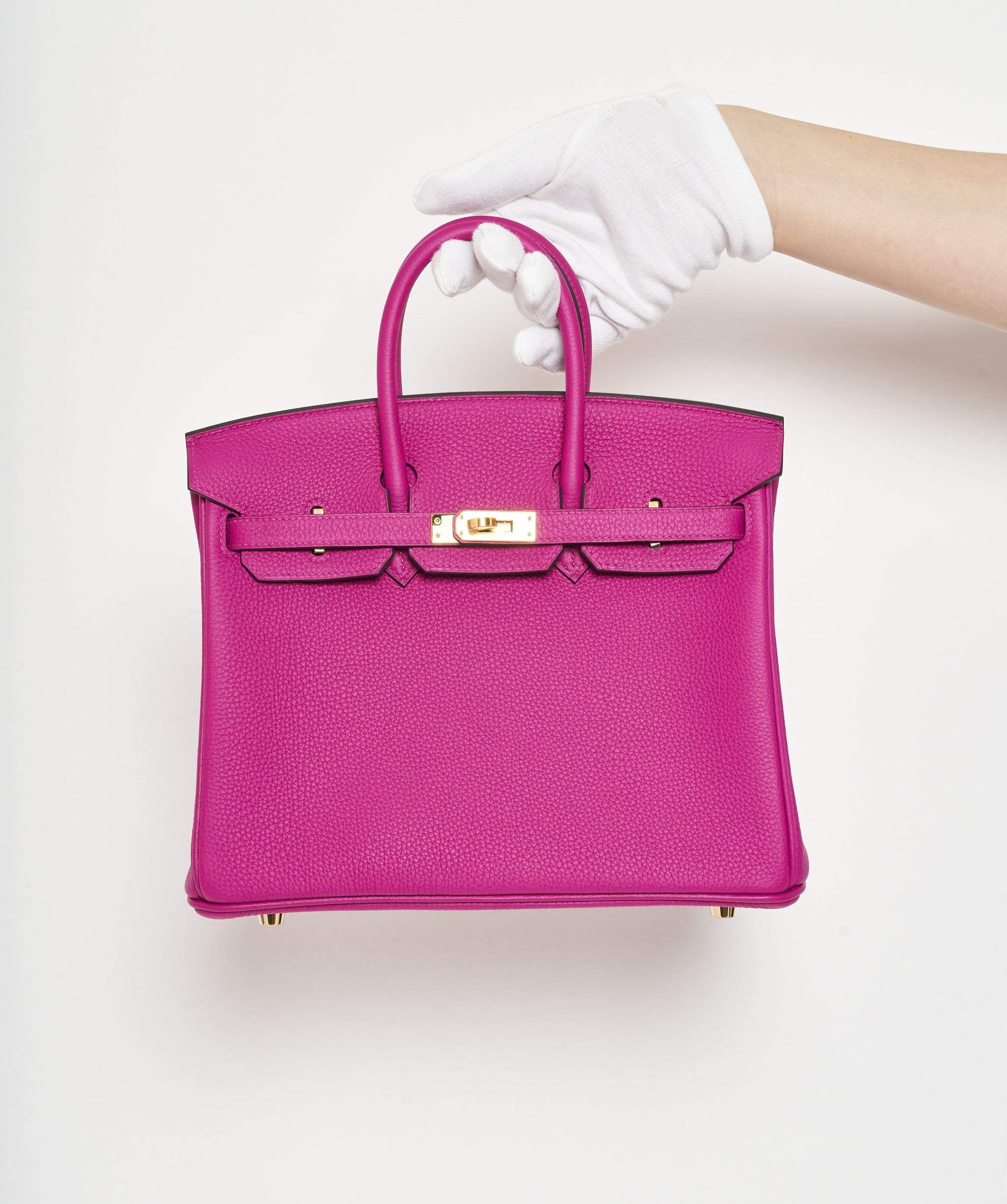 Hermès Hermes Birkin 25 Togo Leather Rose Poupre GHW