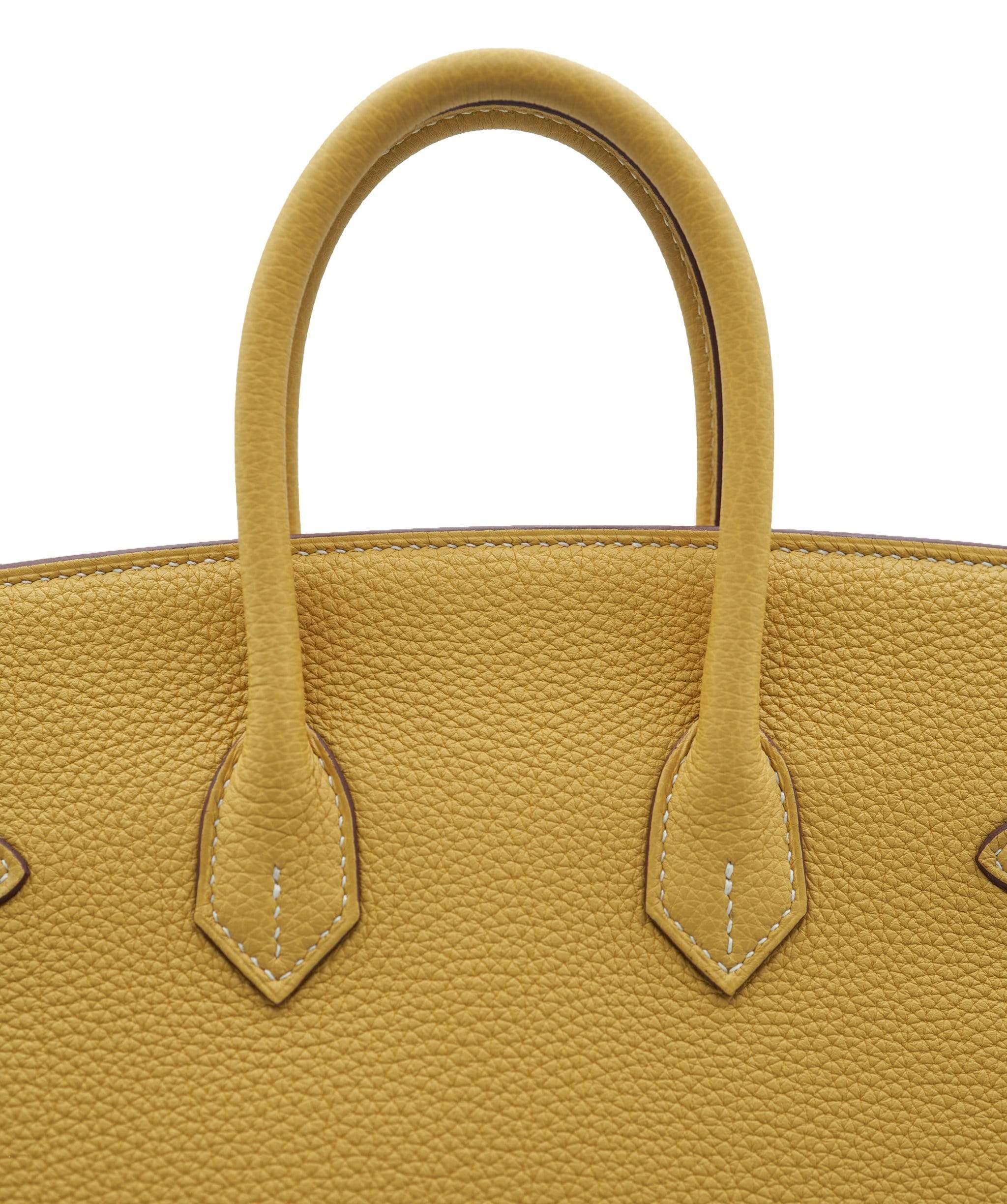 Hermès Hermes Birkin 25 Veau Togo Curry bag  - ADL1271