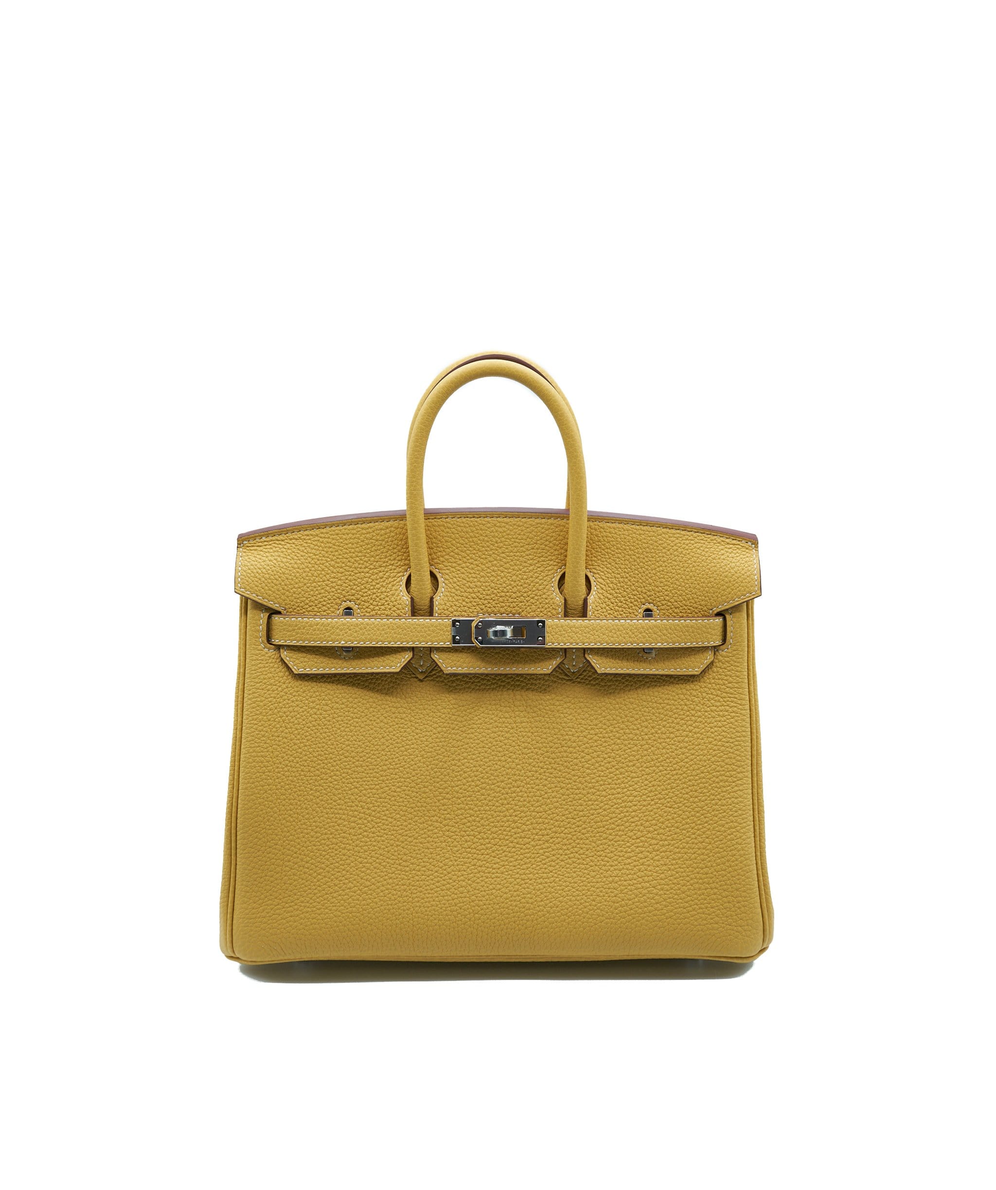 Hermès Hermes Birkin 25 Veau Togo Curry bag  - ADL1271