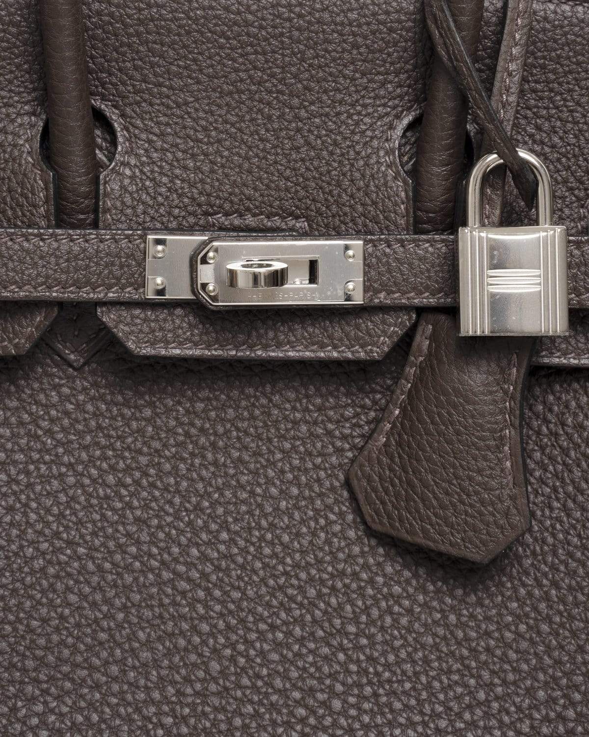 Hermès Hermes Birkin 25 Verso Ebene  Togo & Gold PHW - AGL1383