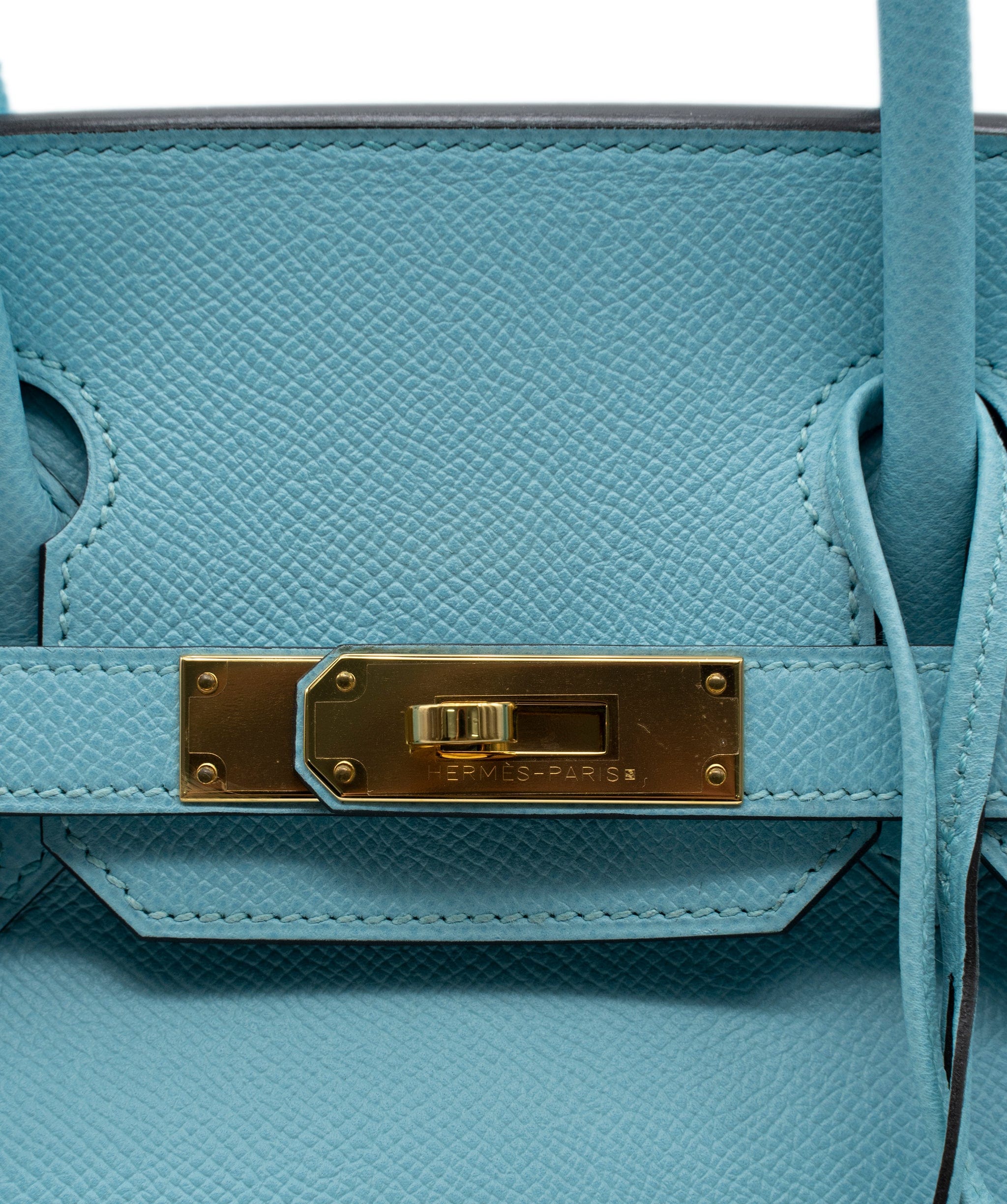 Hermès Hermes Birkin 30 Blue Atoll Epsom GHW #T SKL1448