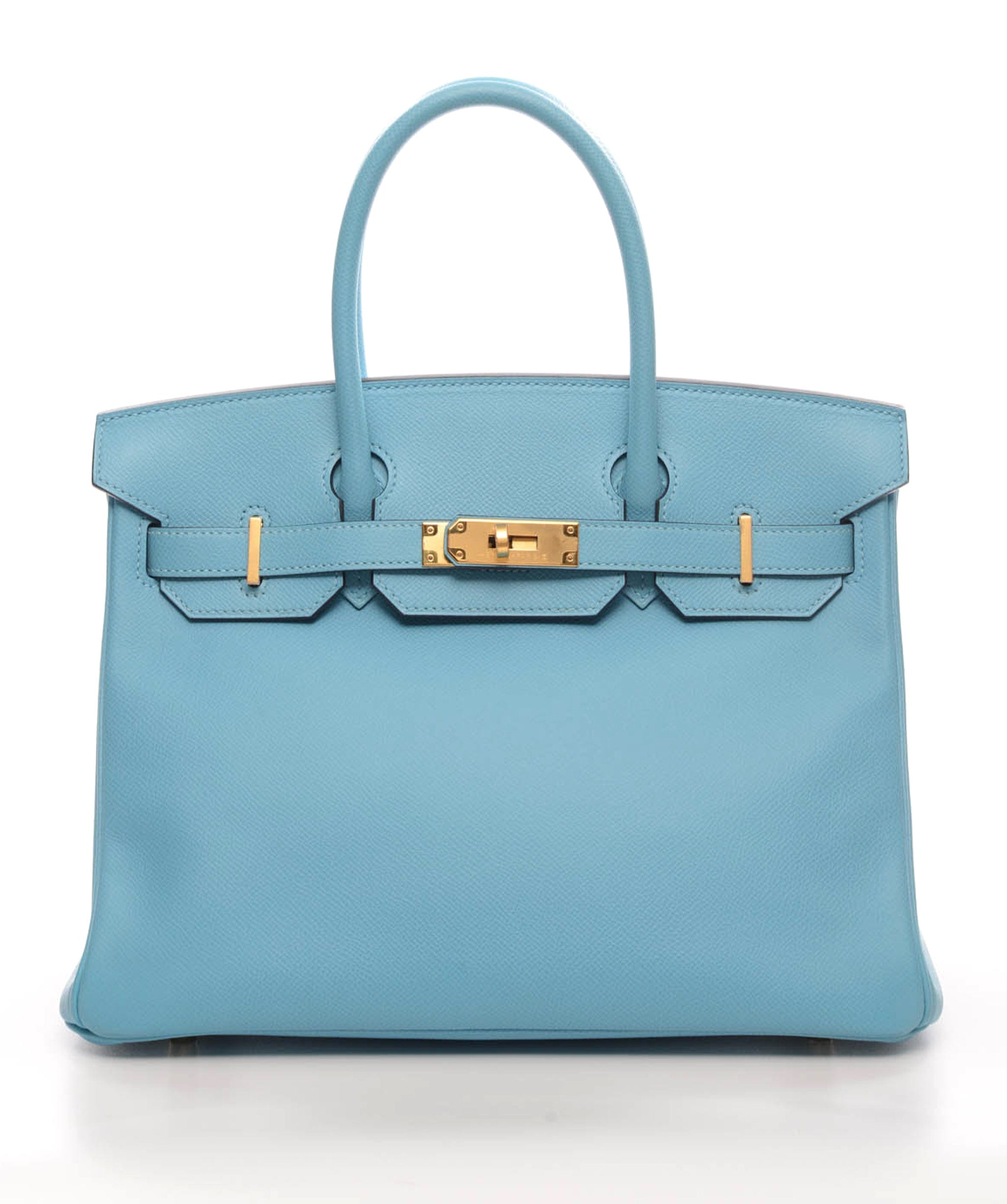 Hermès Hermes Birkin 30 Blue du Nord Epsom Ghw #D SKL1203