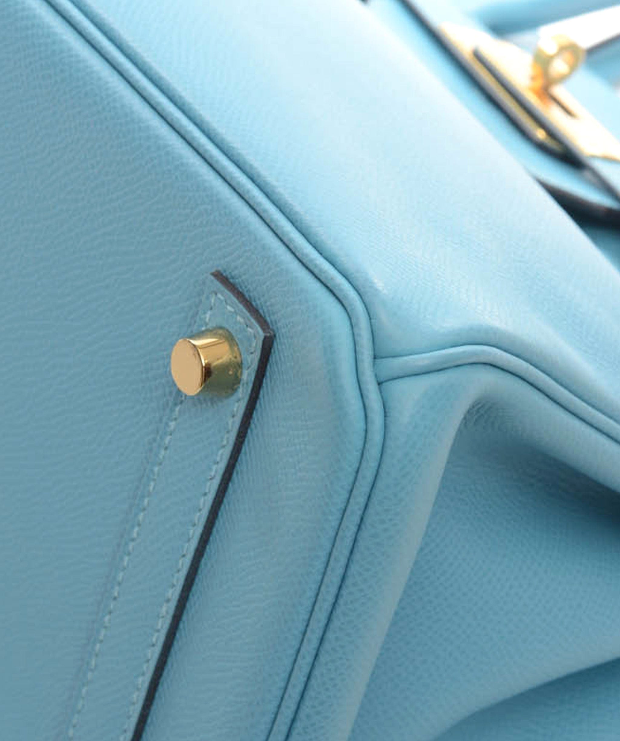 Hermès Hermes Birkin 30 Blue du Nord Epsom Ghw #D SKL1203