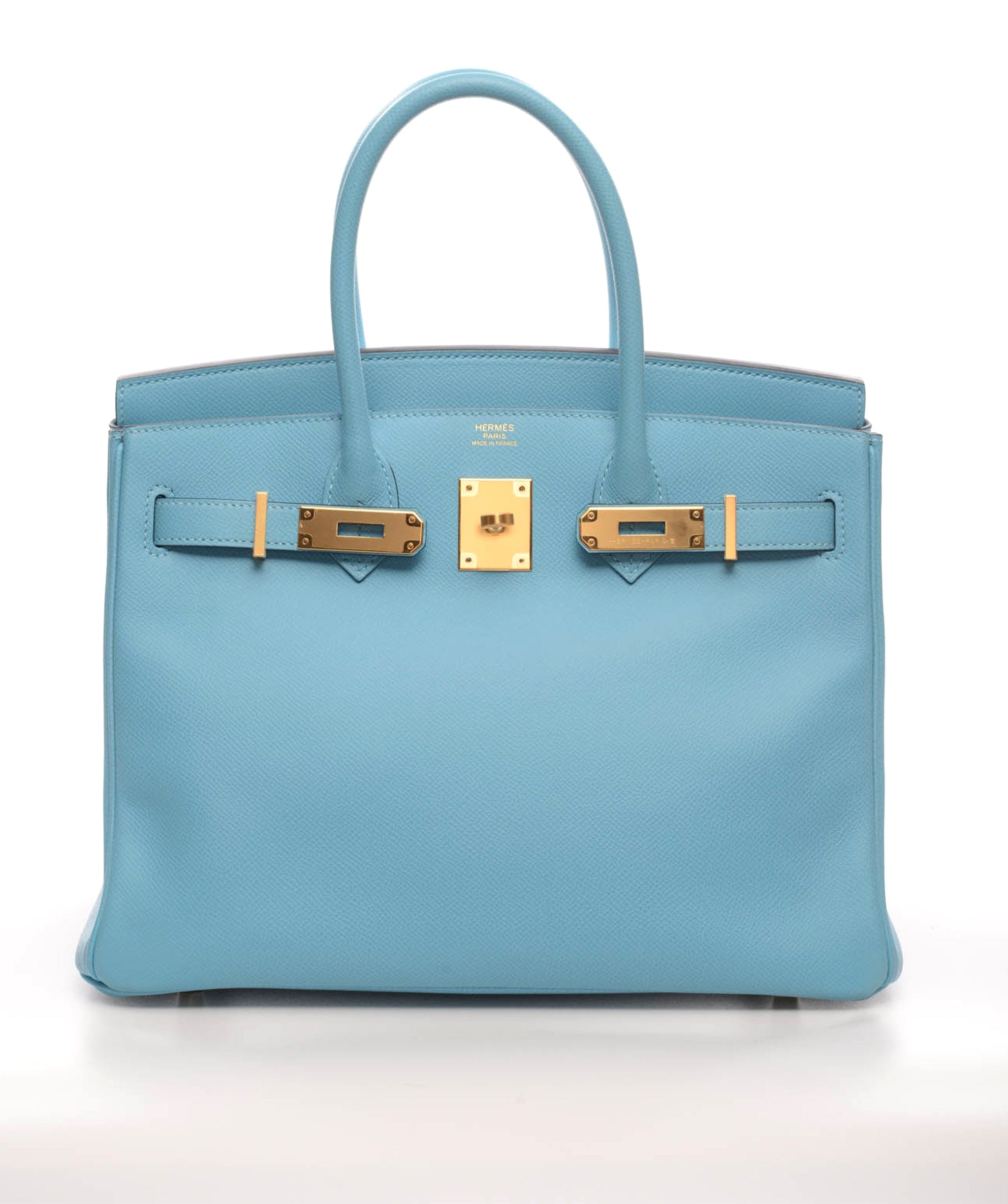 Hermès Hermes Birkin 30 Blue du Nord Epsom Ghw #D SKL1203