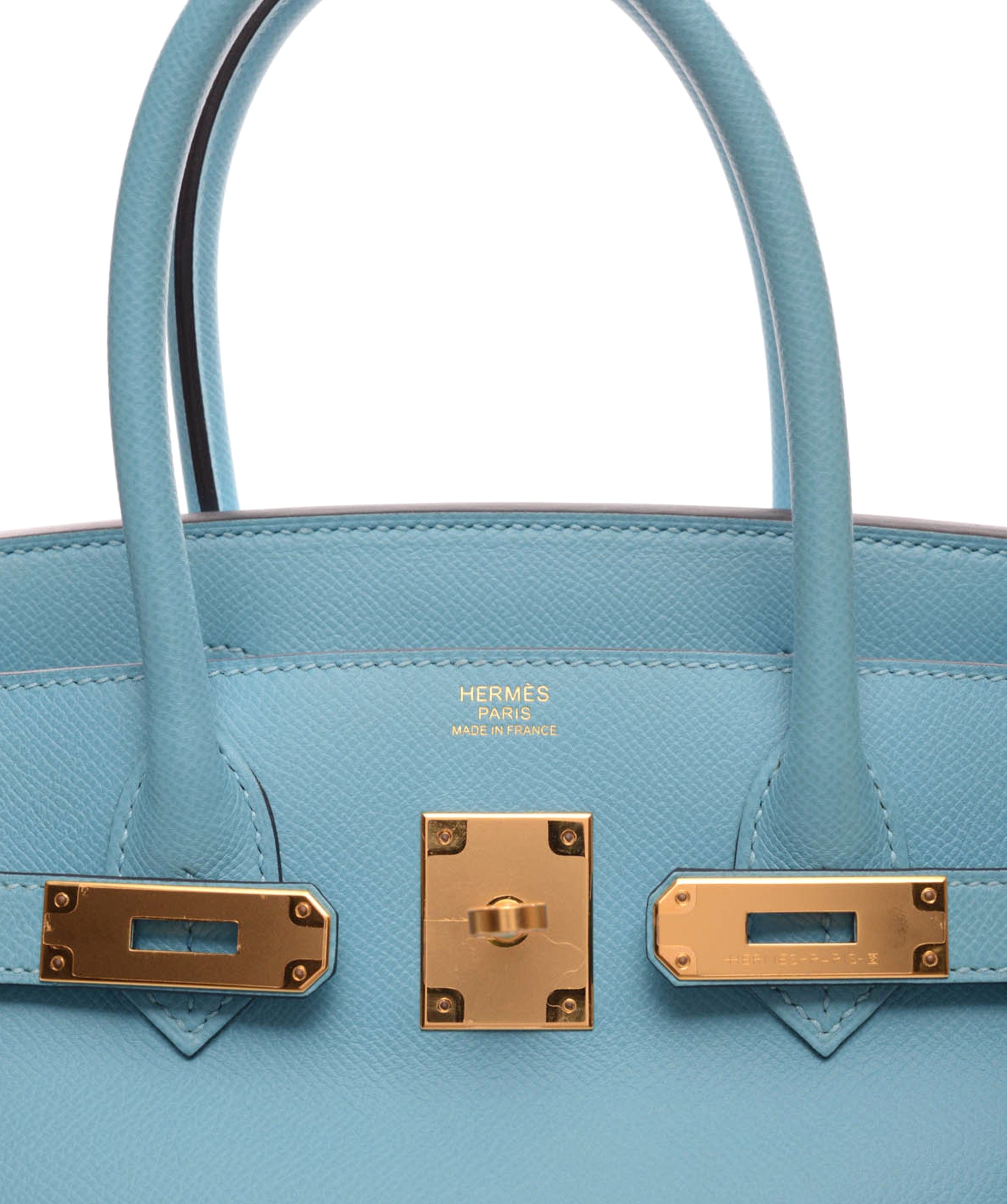 Hermès Hermes Birkin 30 Blue du Nord Epsom Ghw #D SKL1203