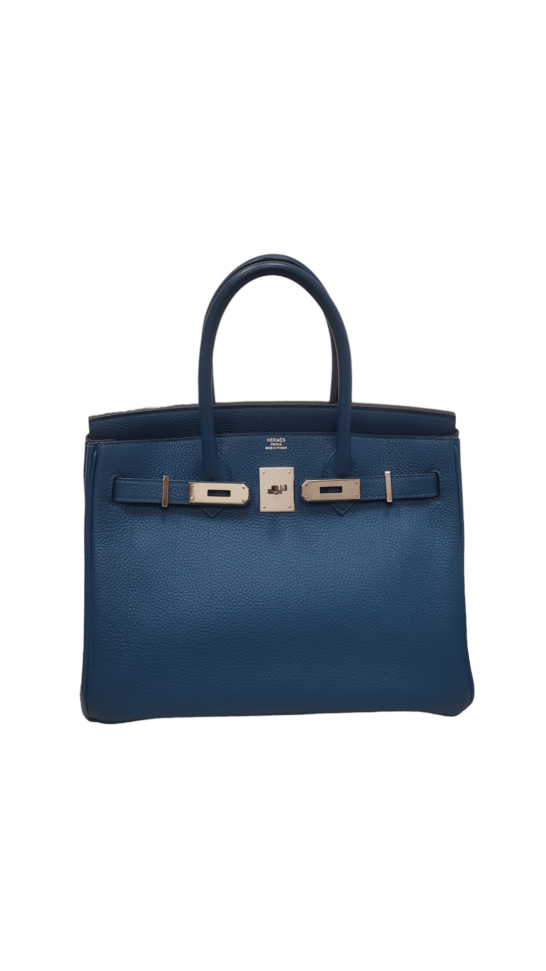 Hermès Hermes Birkin 30 Blue Galice Togo PHW #Q SKL1539