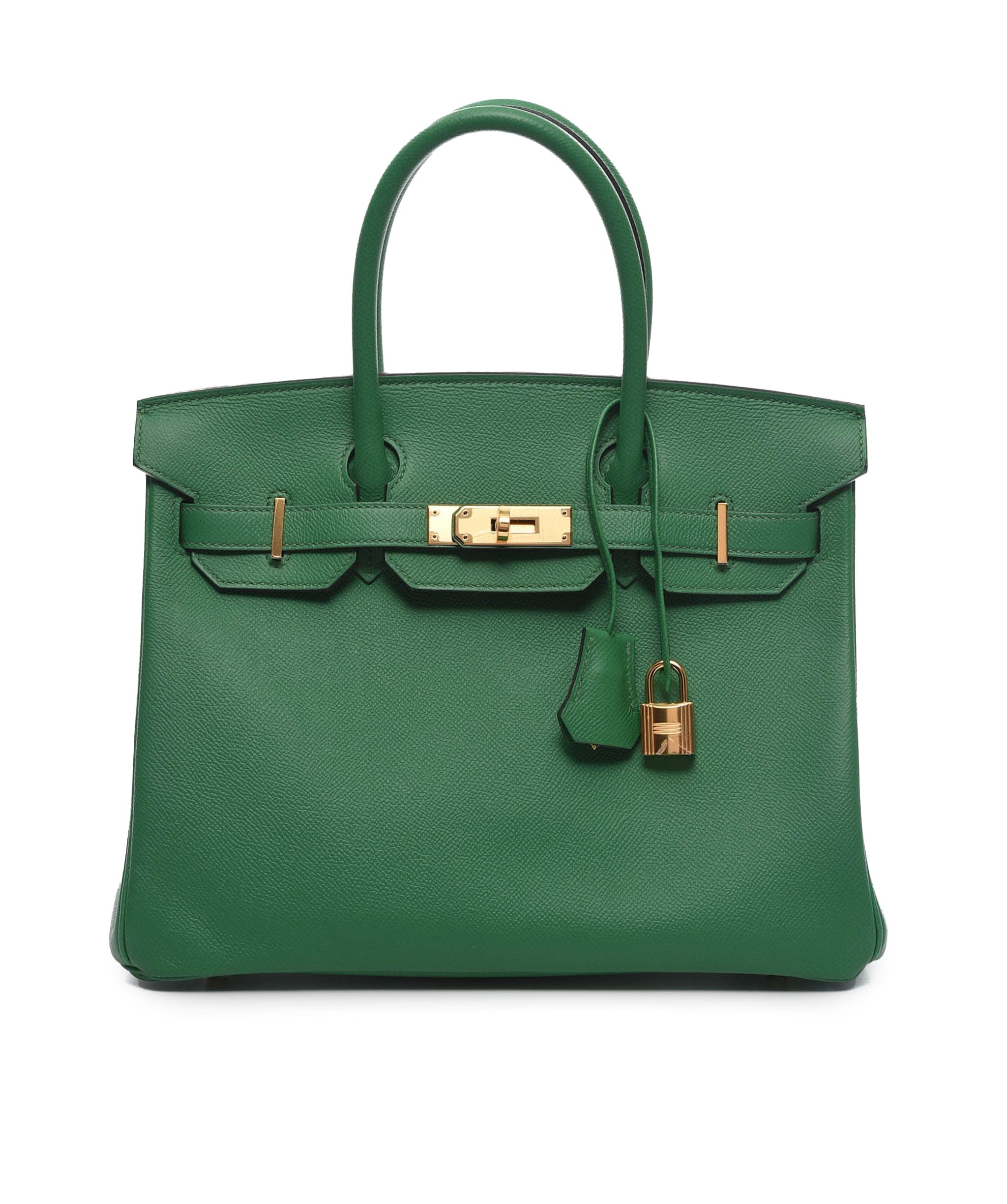 Hermès Hermes Birkin 30 Cactus Epsom GHW #D SKL1140