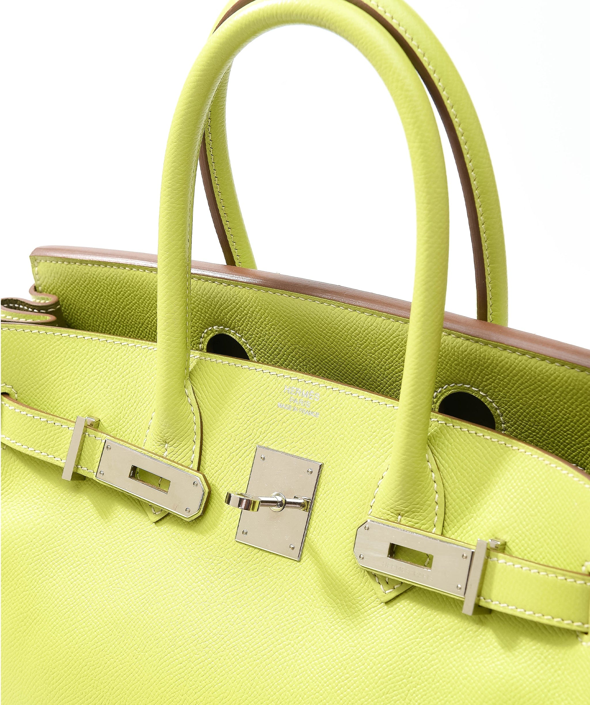 Hermès Hermès Birkin 30 Candy Kiwi Epsom Phw #O ASL3194