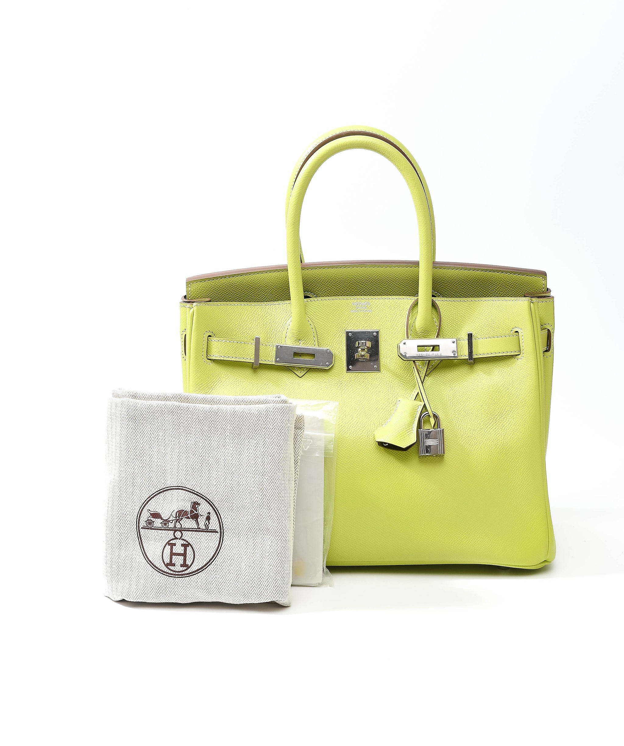 Hermès Hermès Birkin 30 Candy Kiwi Epsom Phw #O ASL3194