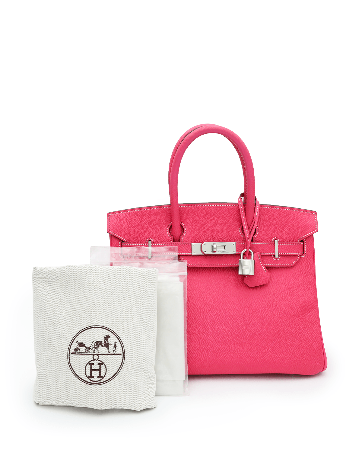 Hermès Hermès Birkin 30 Candy Rose Tyrien Epsom Phw #O ASL3193