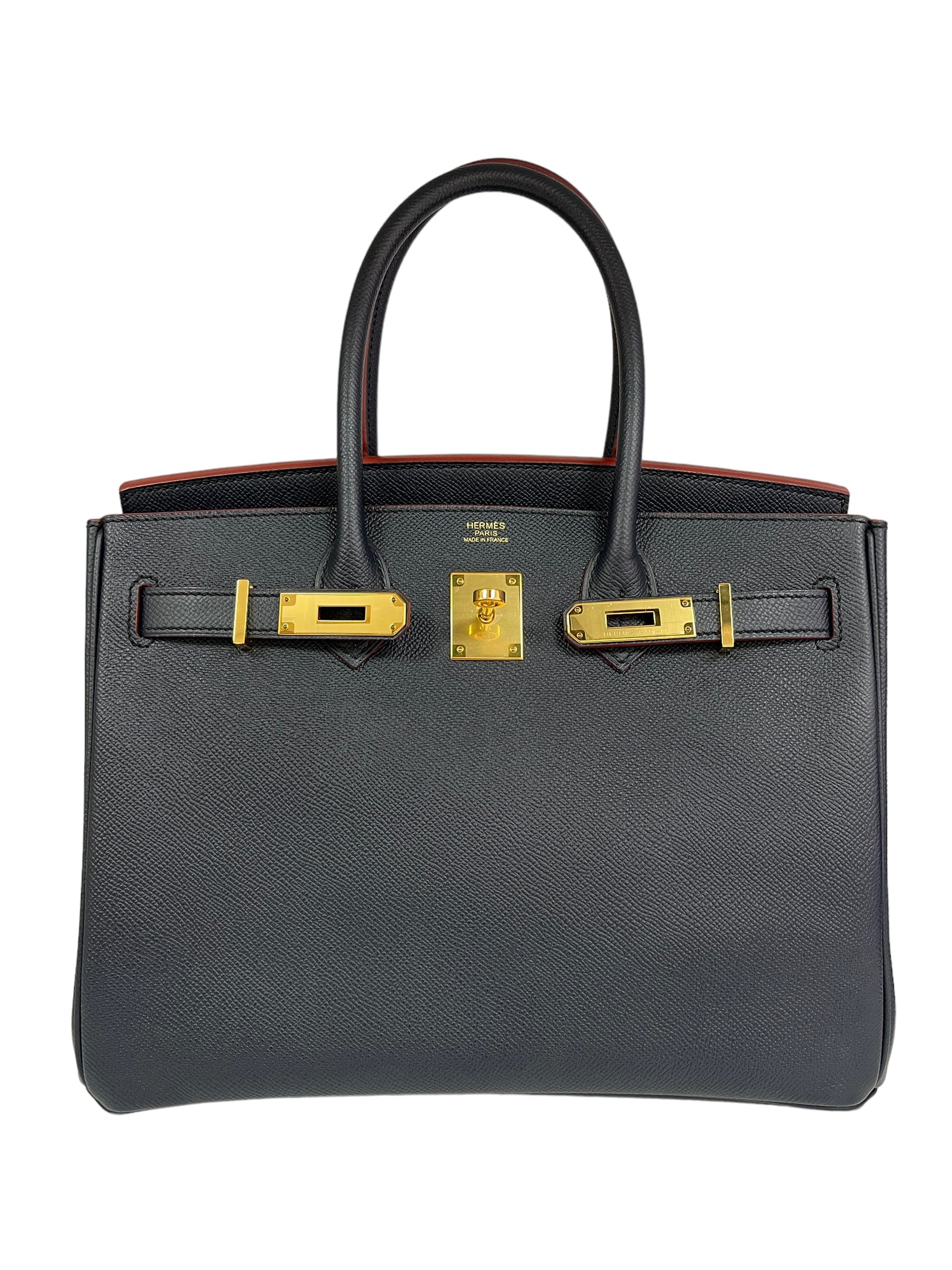 Hermès Hermes Birkin 30 Contour Blue Indigo Epsom GHW #X SKL1433