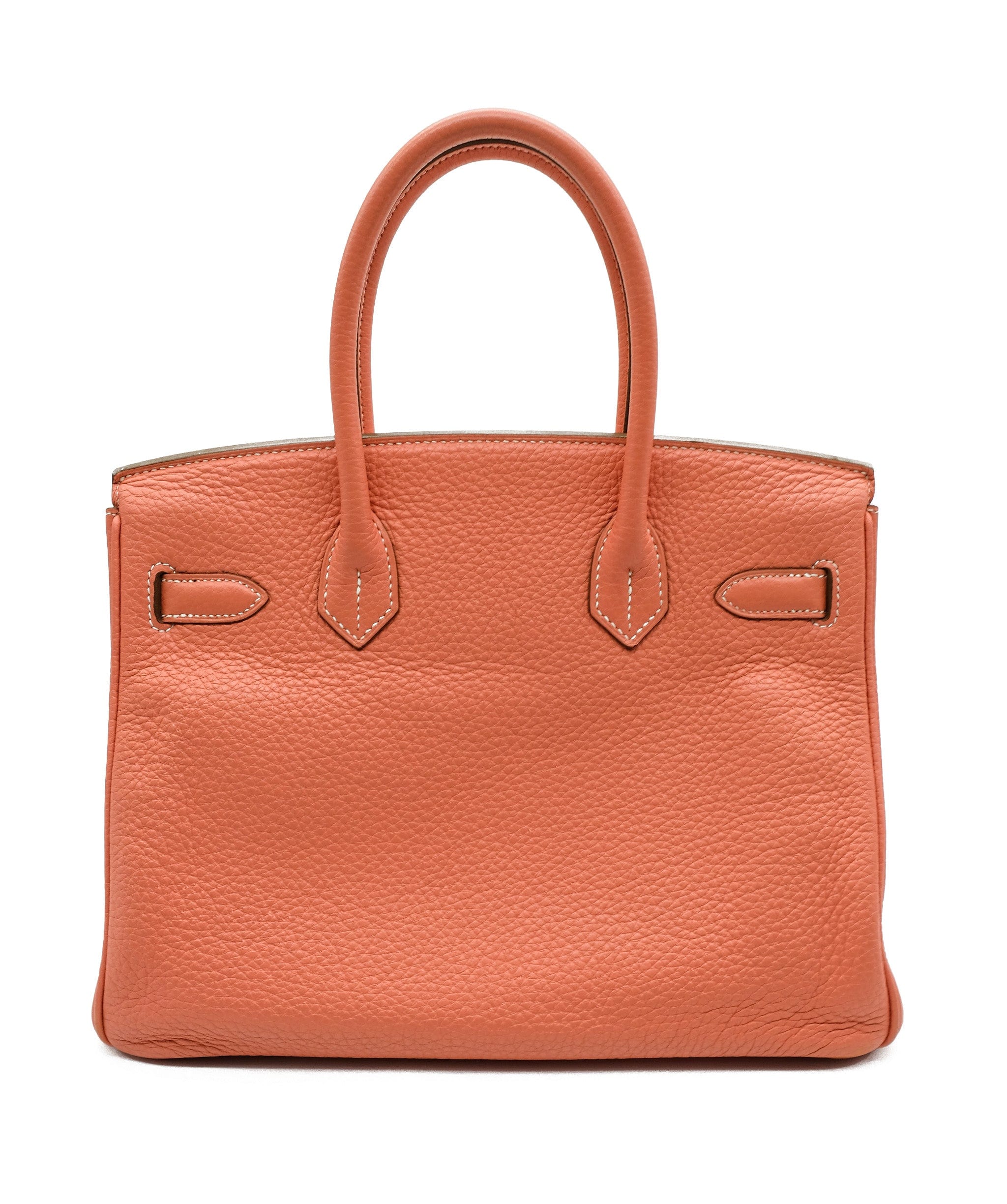 Hermès Hermes Birkin 30 Crevette Clemence GHW #Q SKL1347