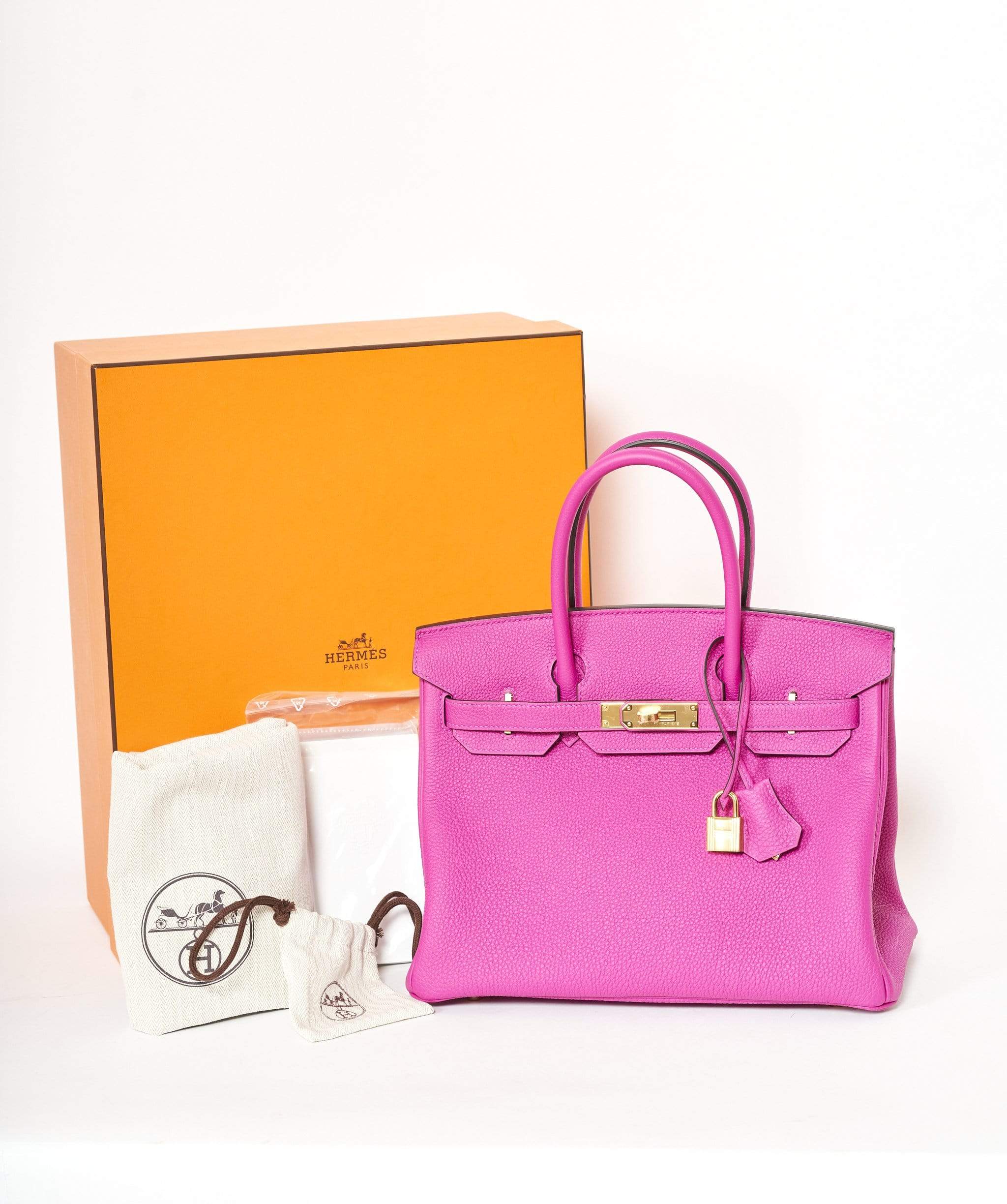 Hermès Hermes Birkin 30 GHW Rose Pourpre