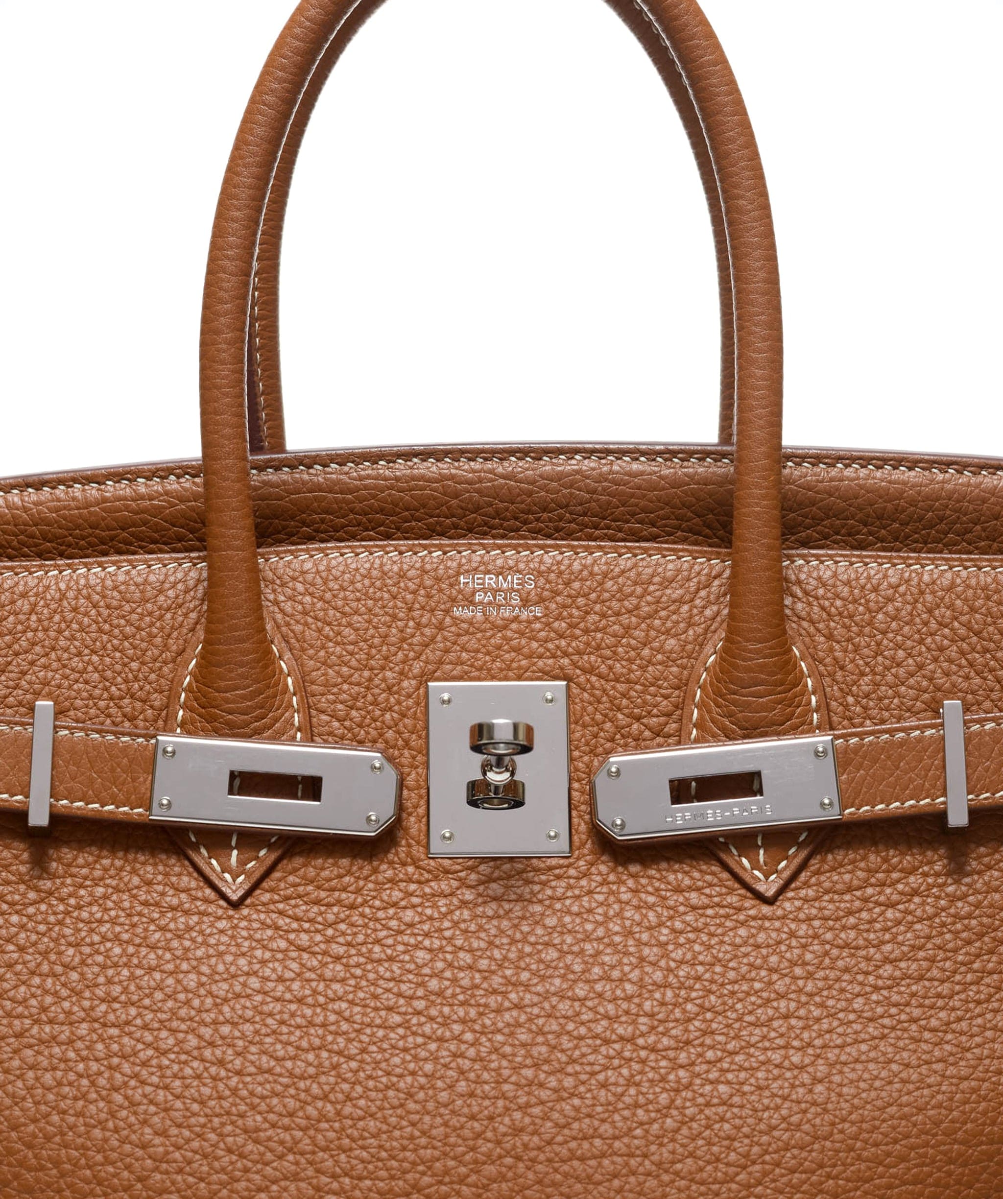 Hermès Hermes Birkin 30 Gold Clemence PHW #M SKL1266