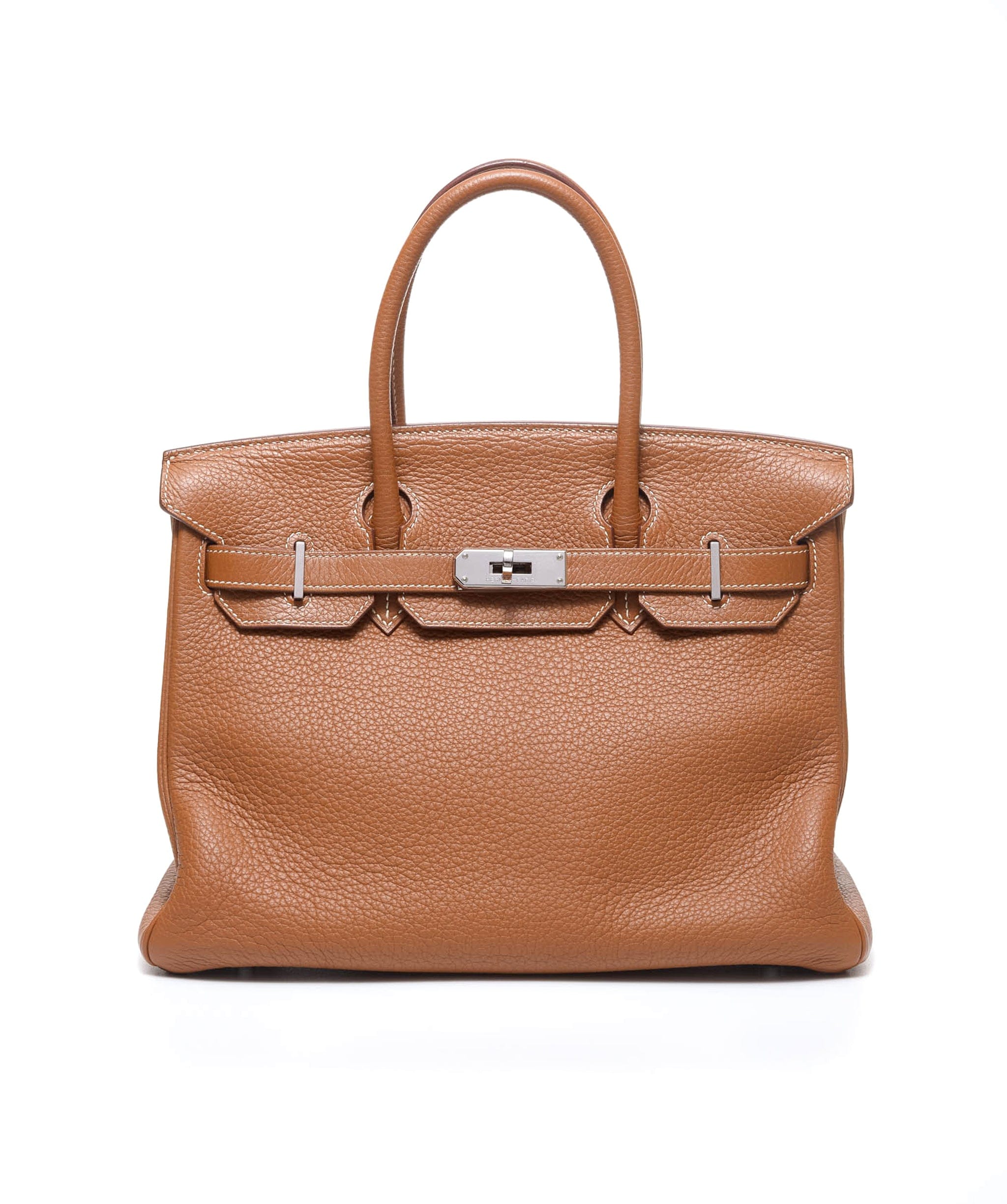 Hermès Hermes Birkin 30 Gold Clemence PHW #M SKL1266