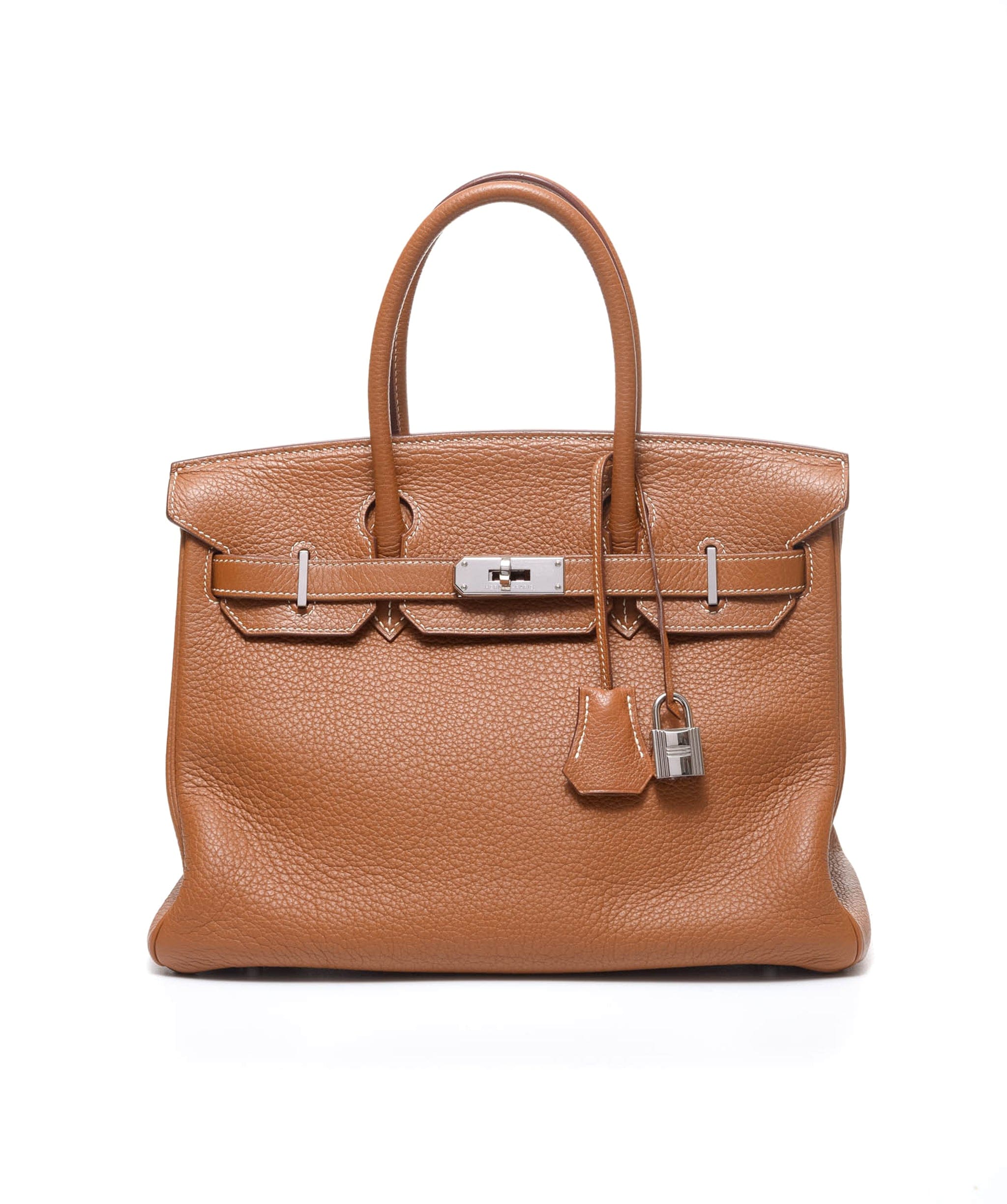 Hermès Hermes Birkin 30 Gold Clemence PHW #M SKL1266