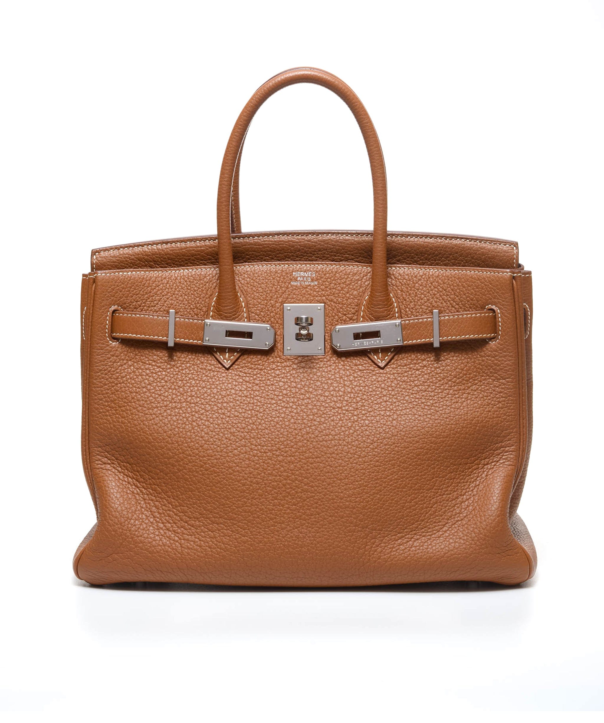 Hermès Hermes Birkin 30 Gold Clemence PHW #M SKL1266