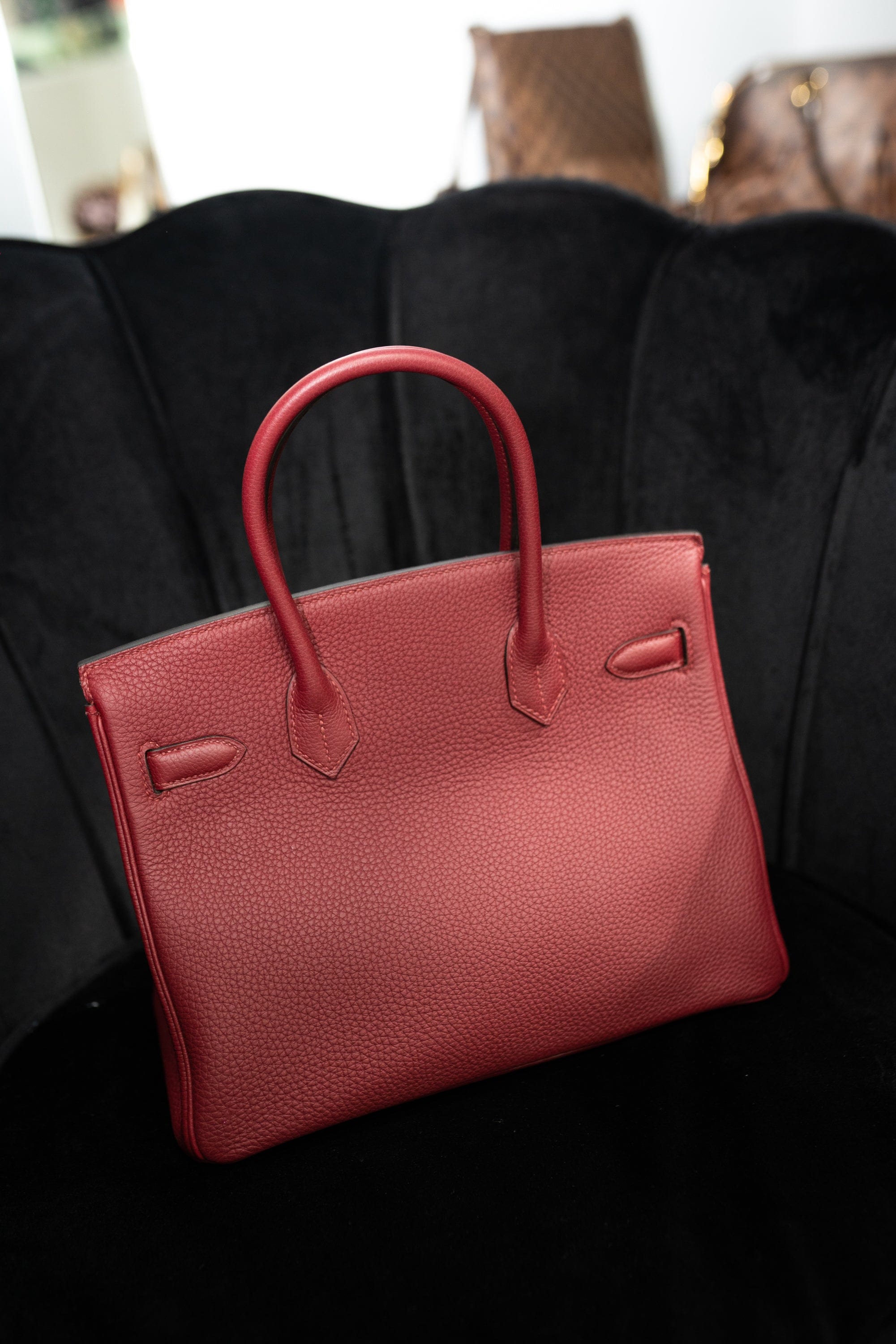 Hermès Hermès Birkin 30 Grenat Togo GHW - AWL2812