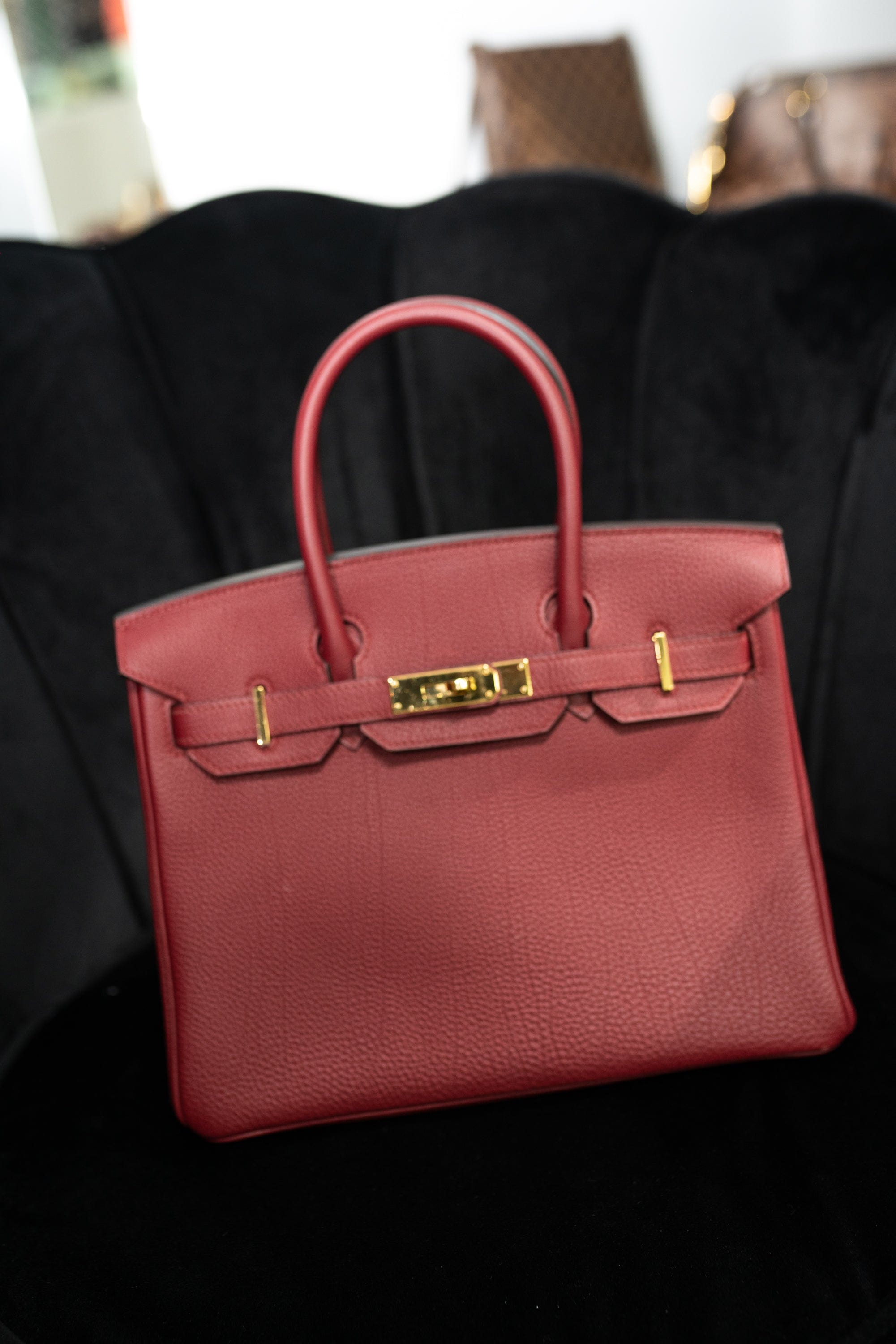 Hermès Hermès Birkin 30 Grenat Togo GHW - AWL2812