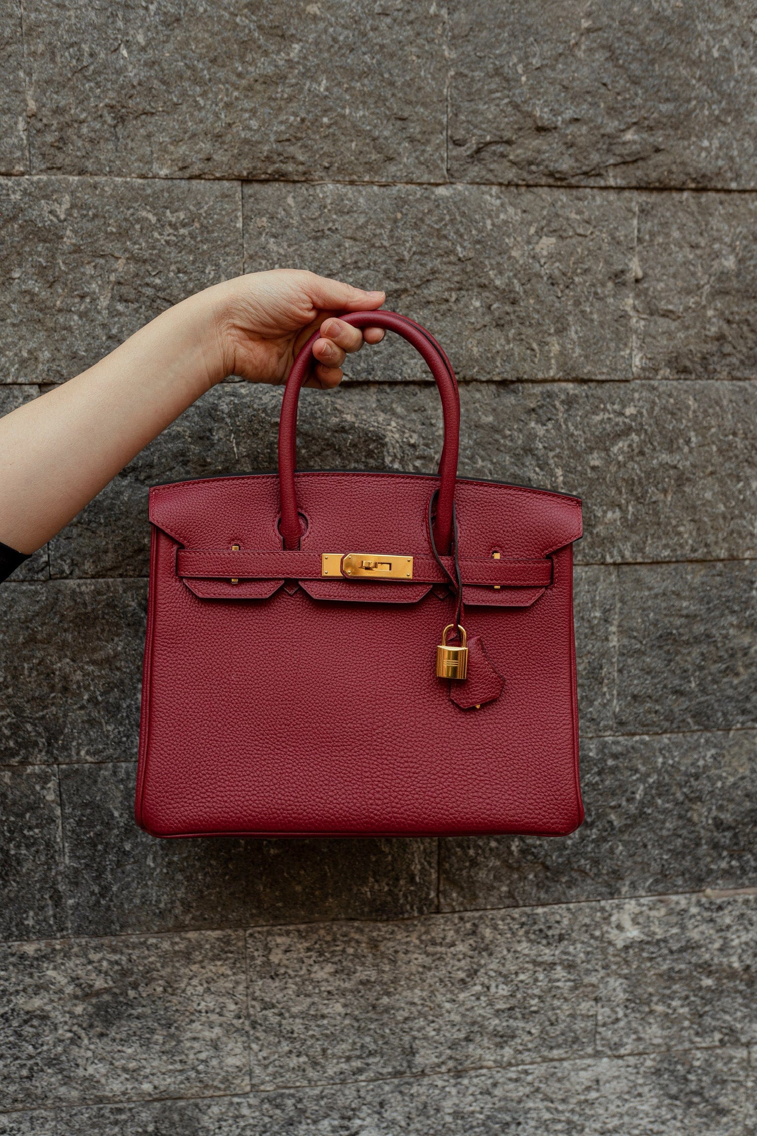 Hermès Hermès Birkin 30 Grenat Togo GHW - AWL2812