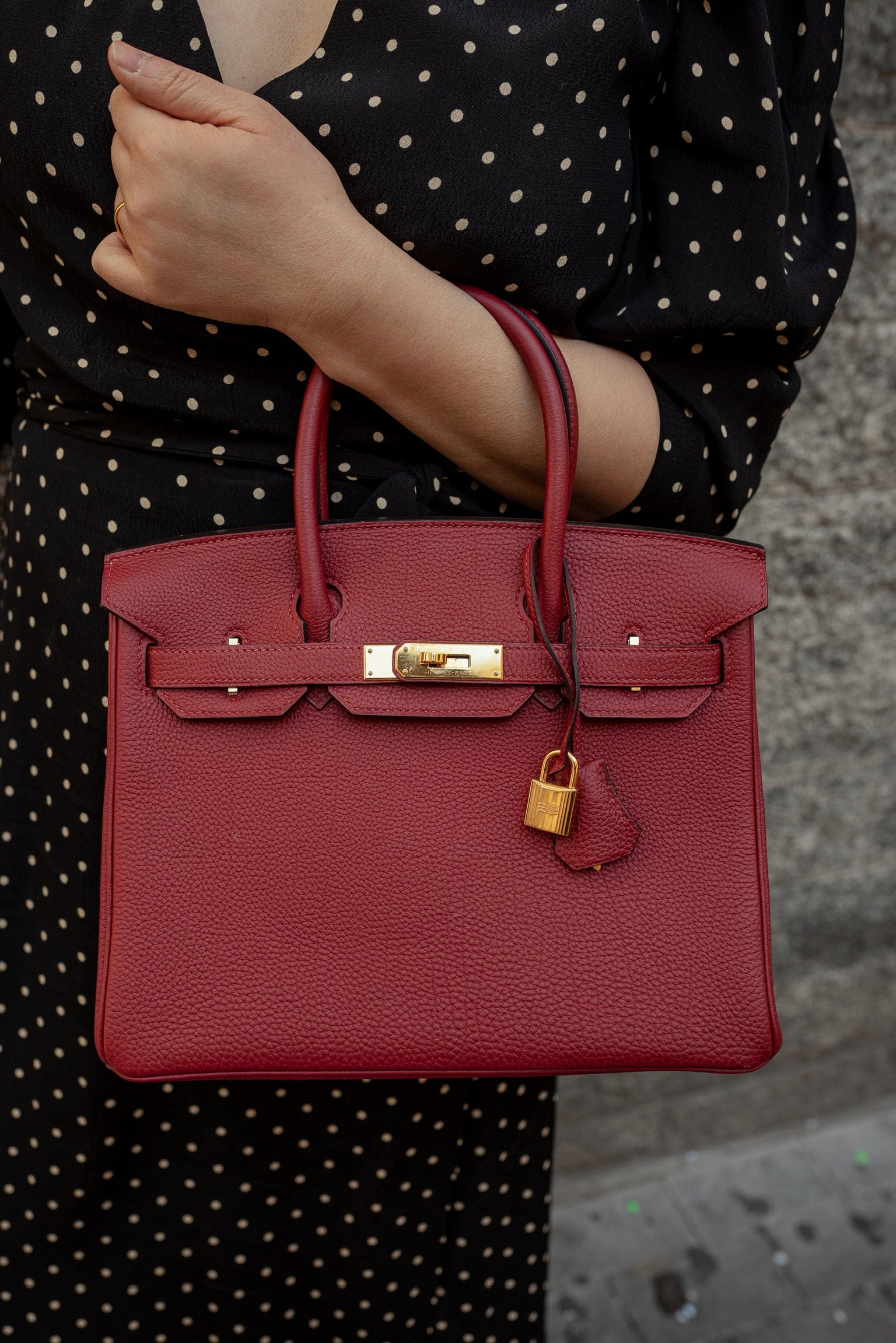 Hermès Hermès Birkin 30 Grenat Togo GHW - AWL2812