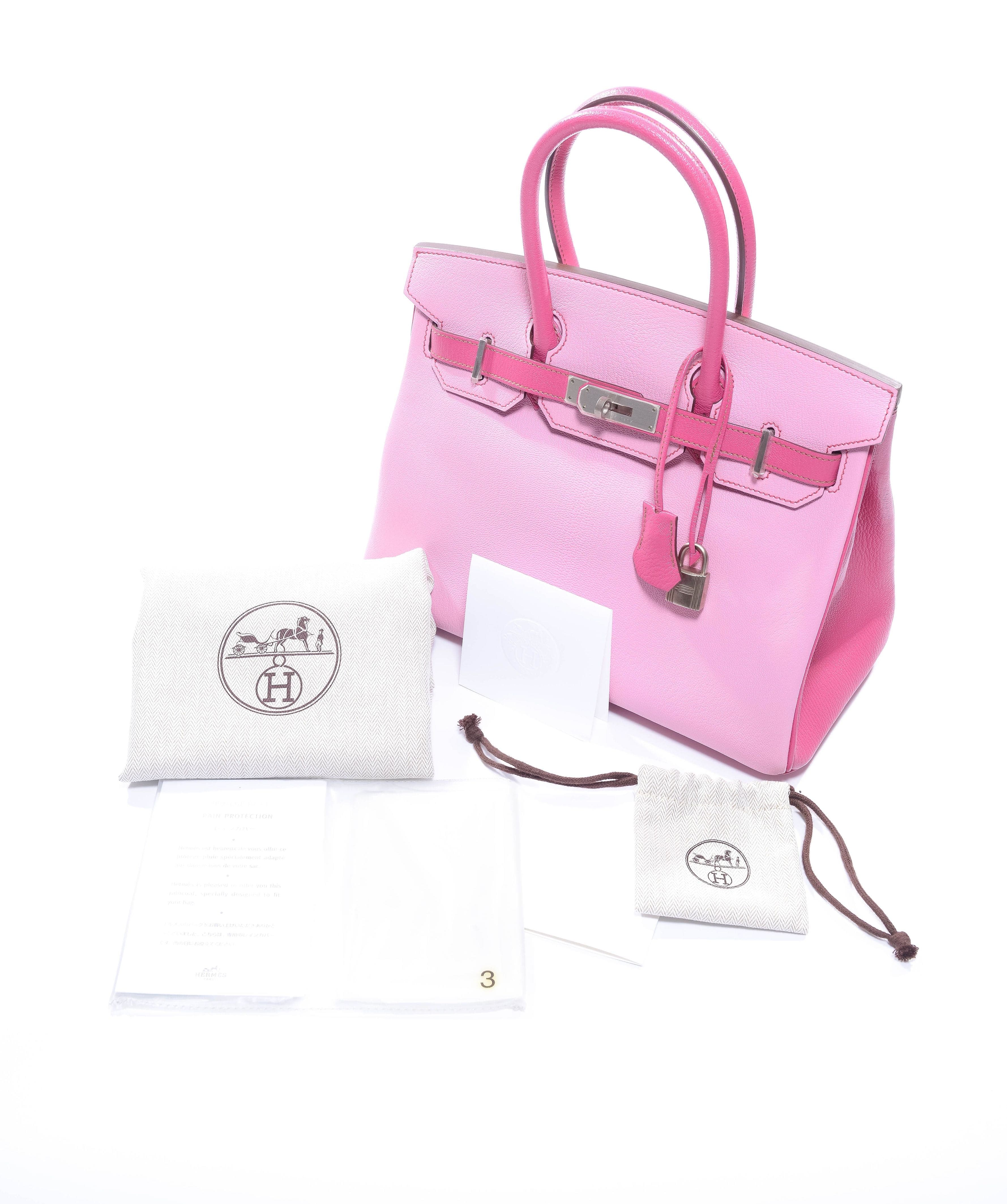 Hermès Hermes Birkin 30 HSS Rose Confetti / Rose Shocking Chevre Brushed PHW #T SKL1306