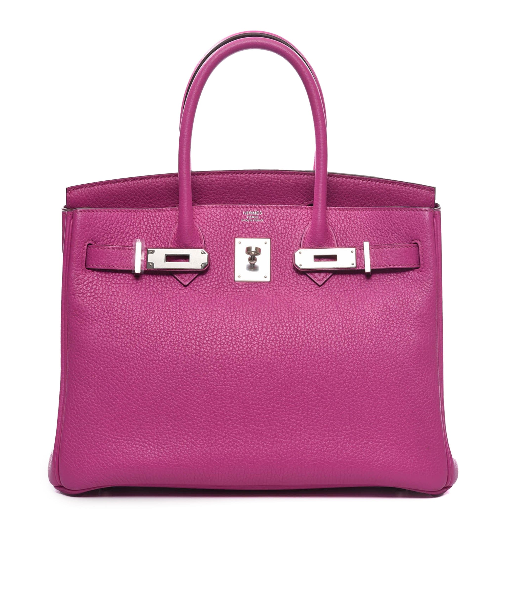 Hermès Hermes Birkin 30 Magnolia Clemence PHW #C SKL1149