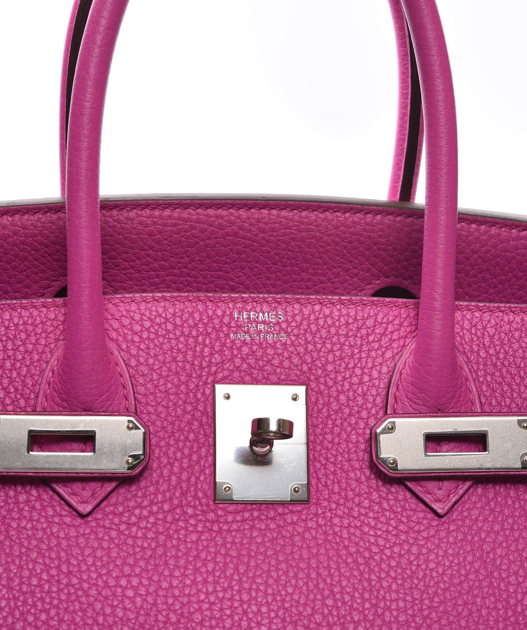 Hermès Hermes Birkin 30 Magnolia Clemence PHW #C SKL1149