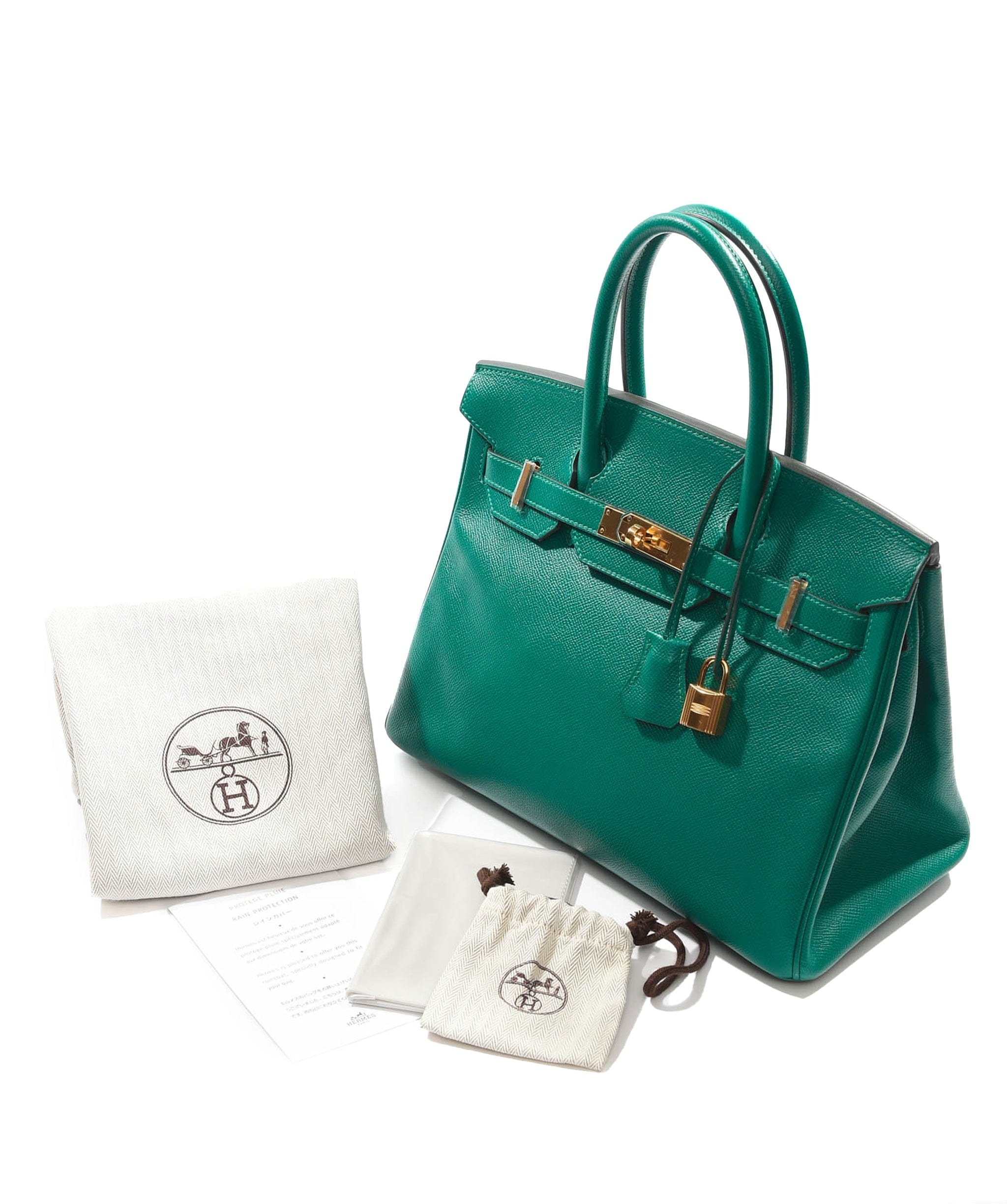 Hermès Hermes Birkin 30 Malacite Epsom GHW #A SKL1146