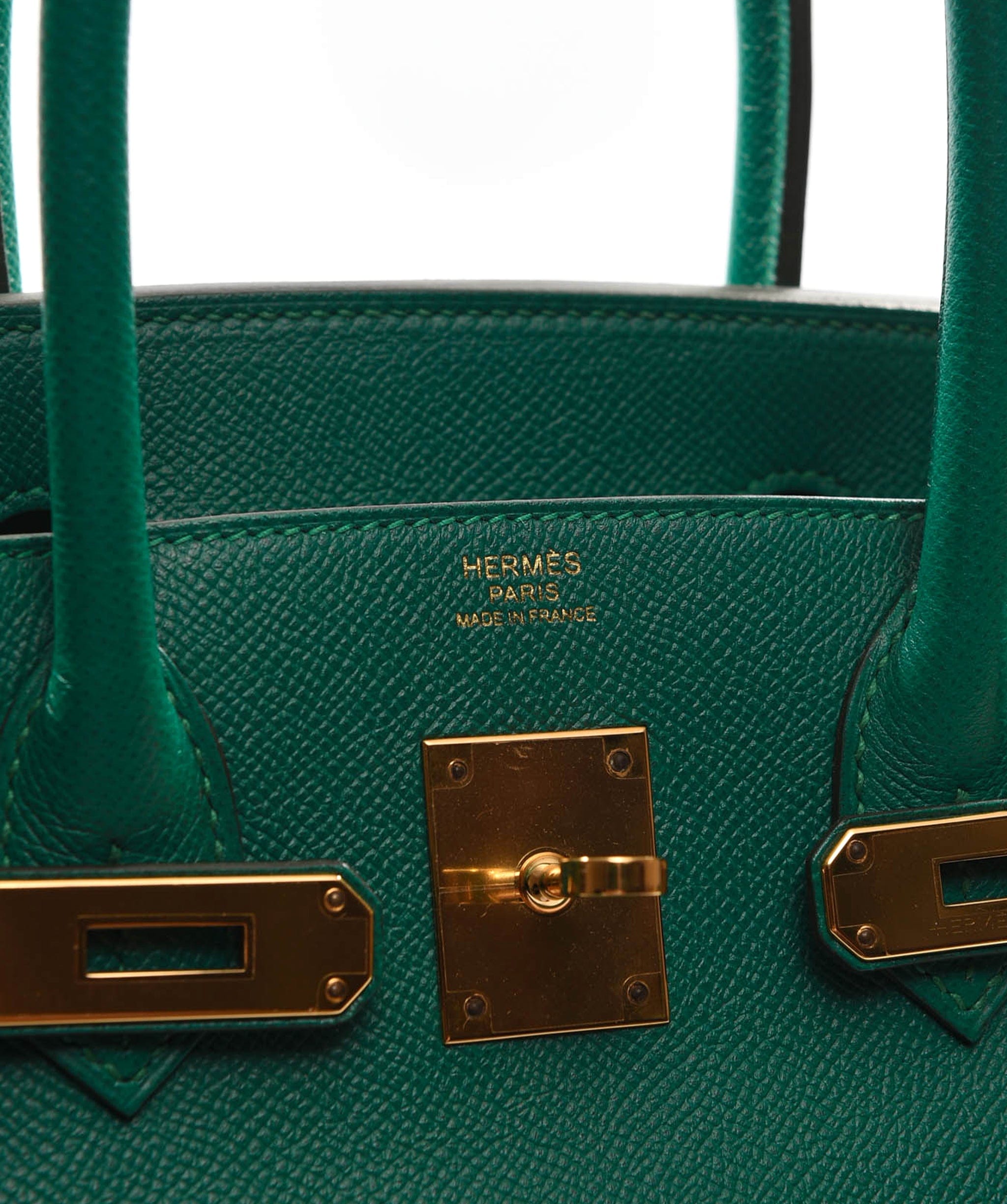 Hermès Hermes Birkin 30 Malacite Epsom GHW #A SKL1146