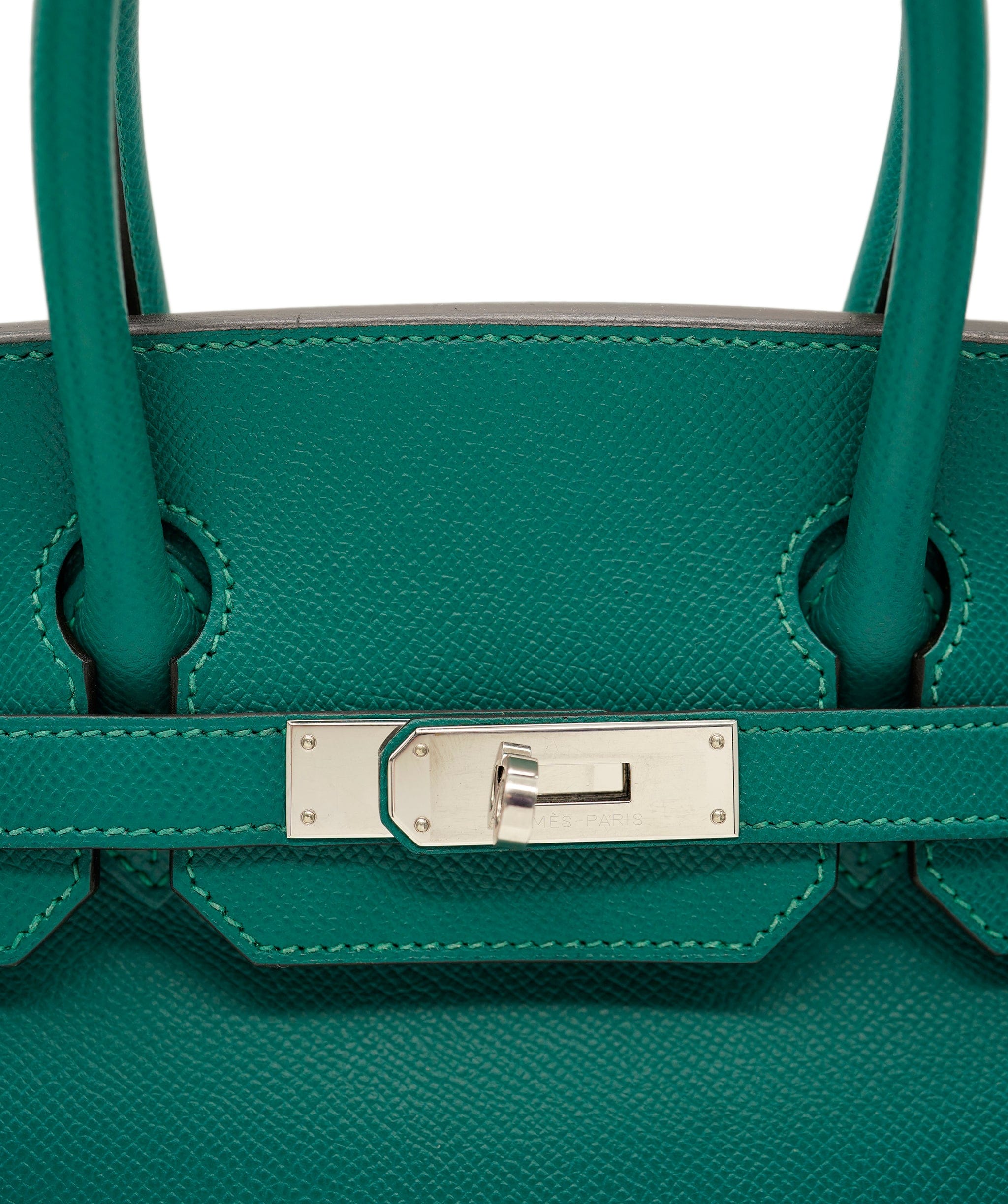 Hermès Hermes Birkin 30 Malacite Epsom PHW #Q SKL1470