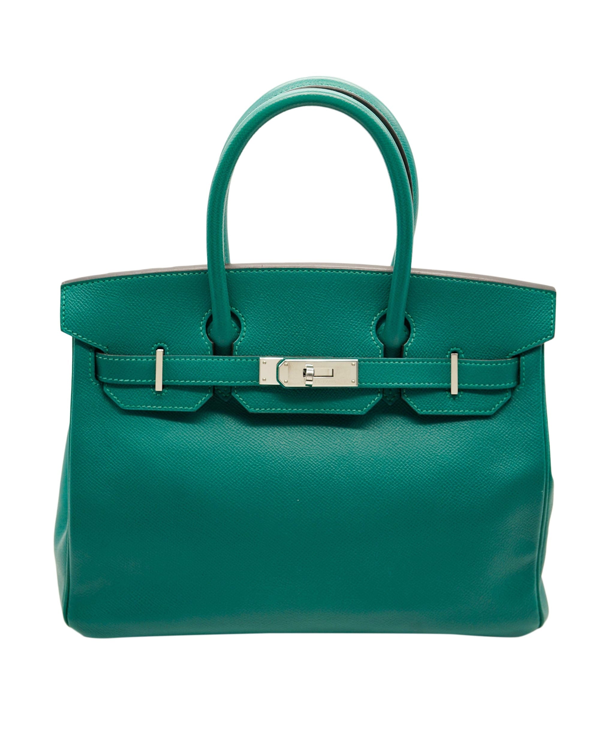 Hermès Hermes Birkin 30 Malacite Epsom PHW #Q SKL1470