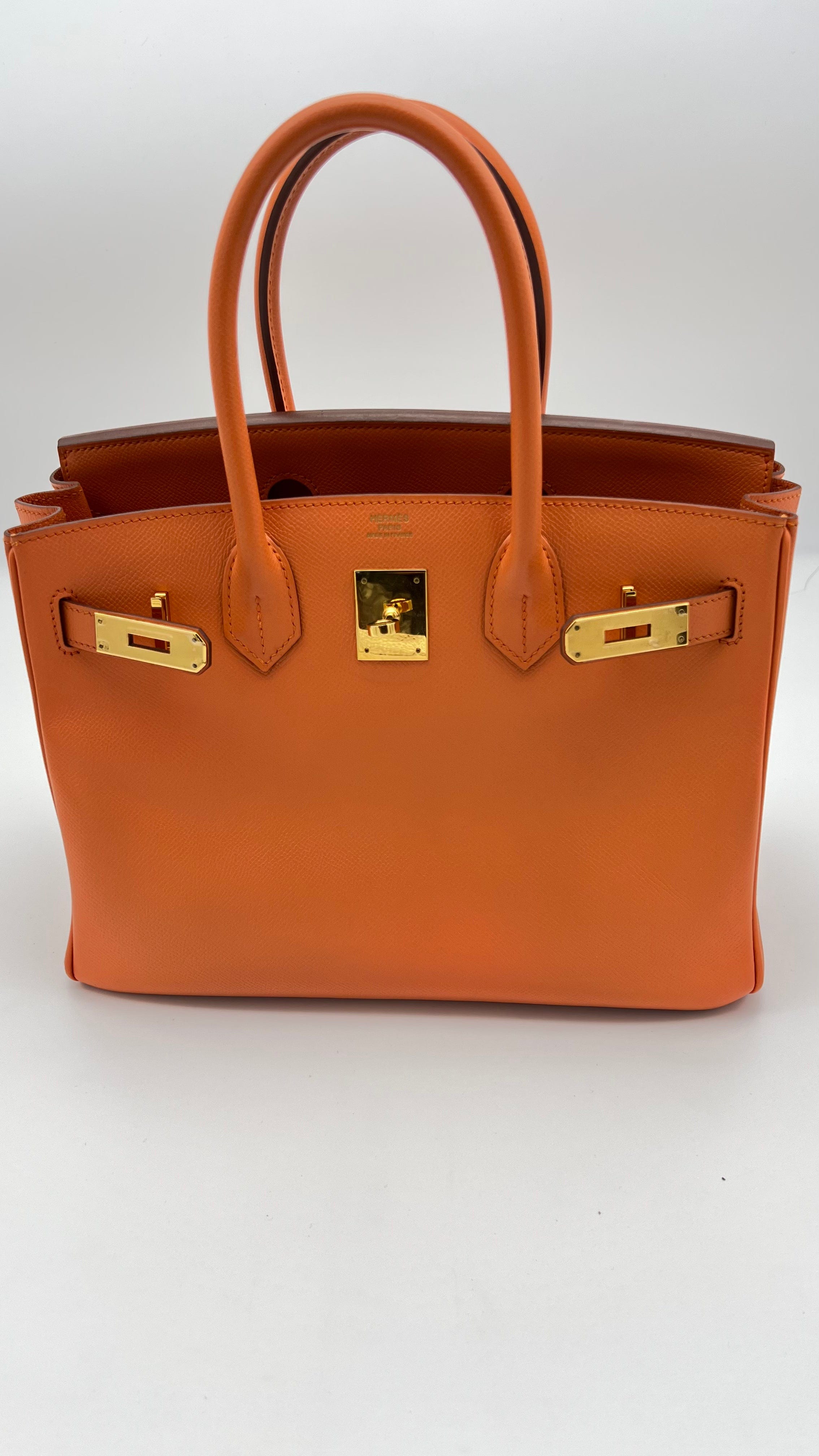 Hermès Hermes Birkin 30 Mangue Epsom GHW #P SKL1233