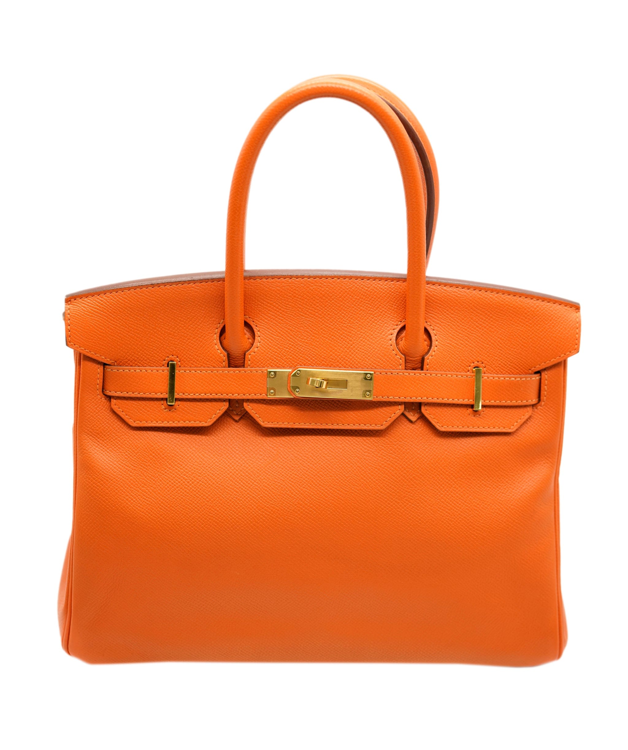 Hermès Hermes Birkin 30 Orange Epsom GHW #Q SKL1439