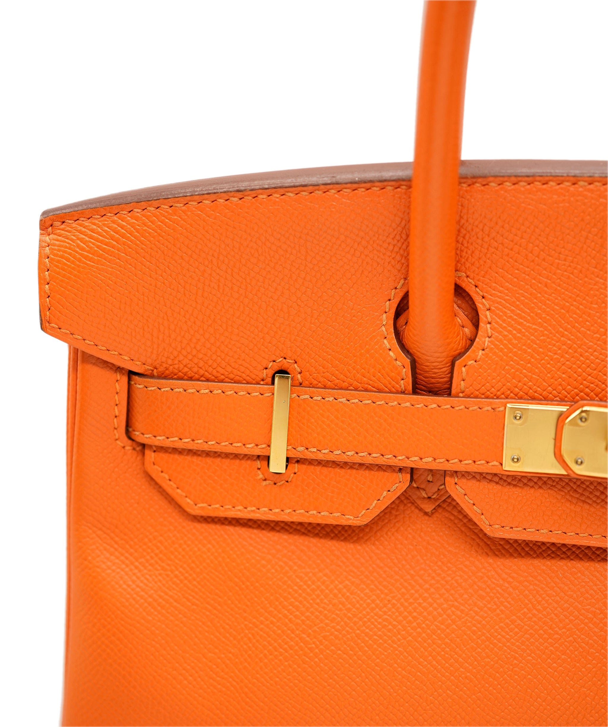 Hermès Hermes Birkin 30 Orange Epsom GHW #Q SKL1439