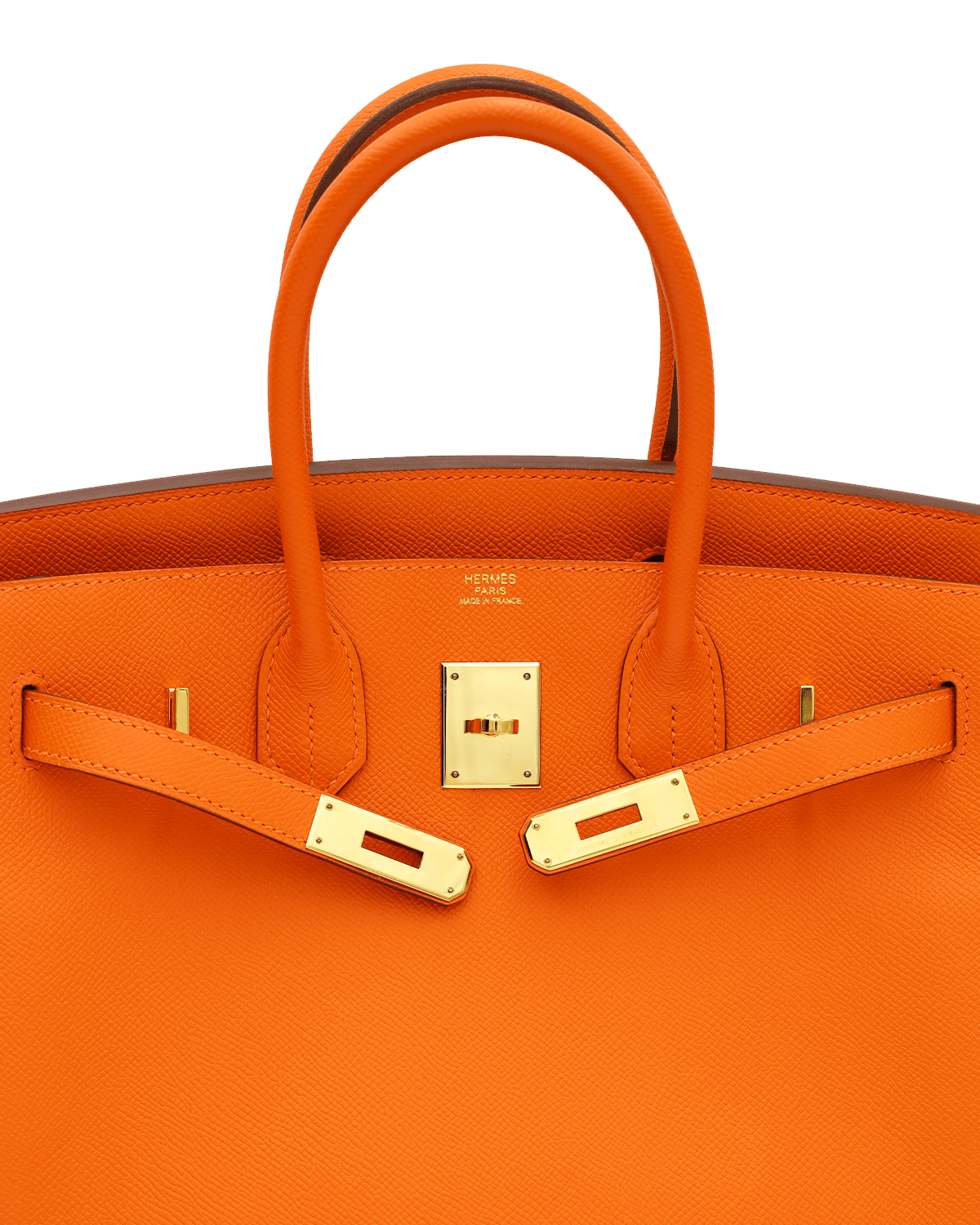 Hermès Hermes Birkin 30 Orange Epsom GHW SKL1004